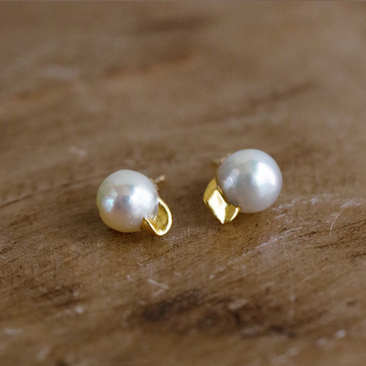 Akoya Loose Baroque Pearl Earrings - Small［K18使用］