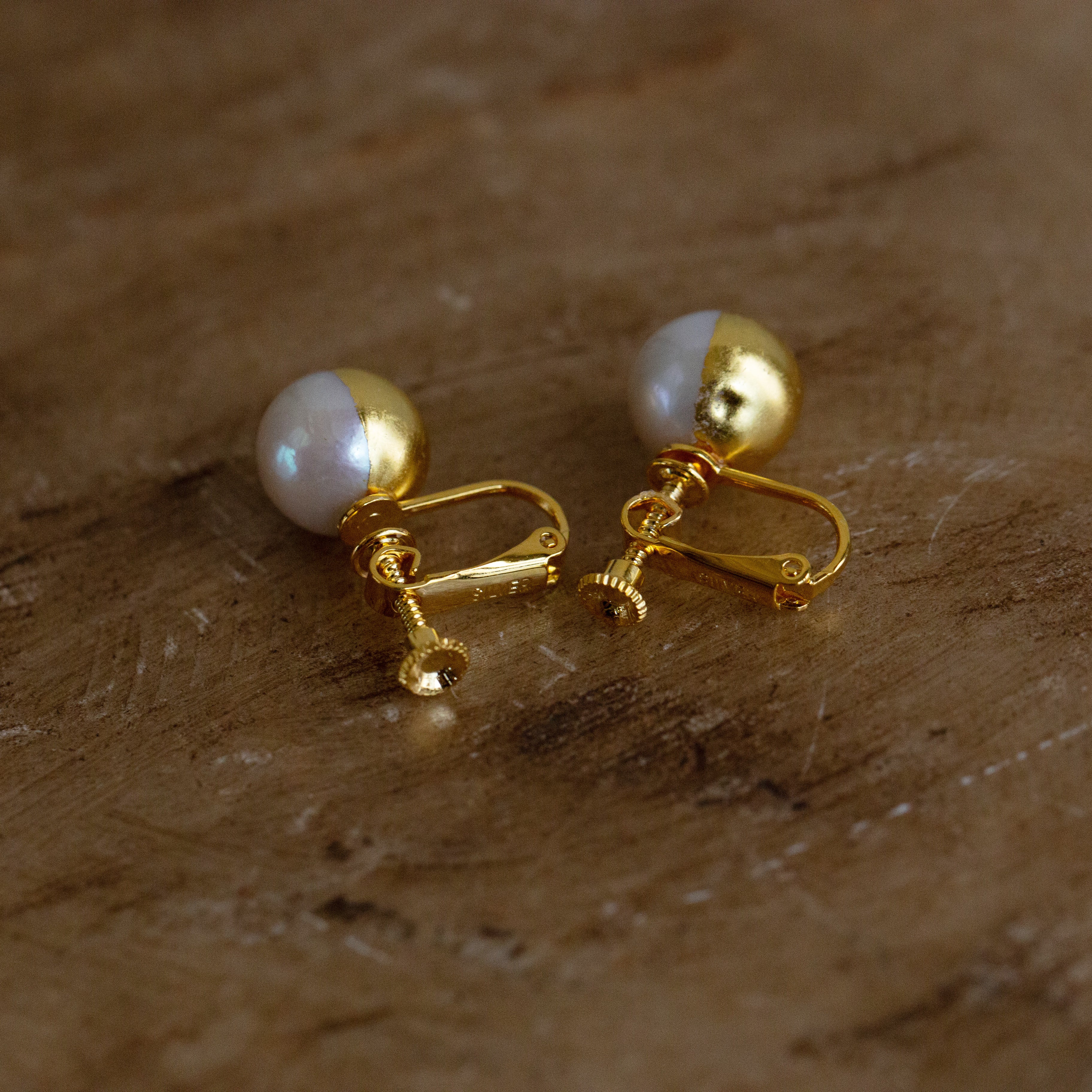 Bicolor Baroque Pearl Earrings
