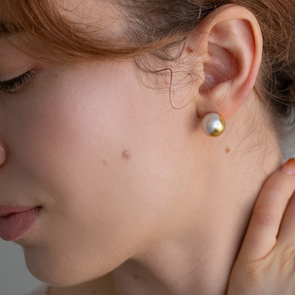 Bicolor Baroque Pearl Earrings