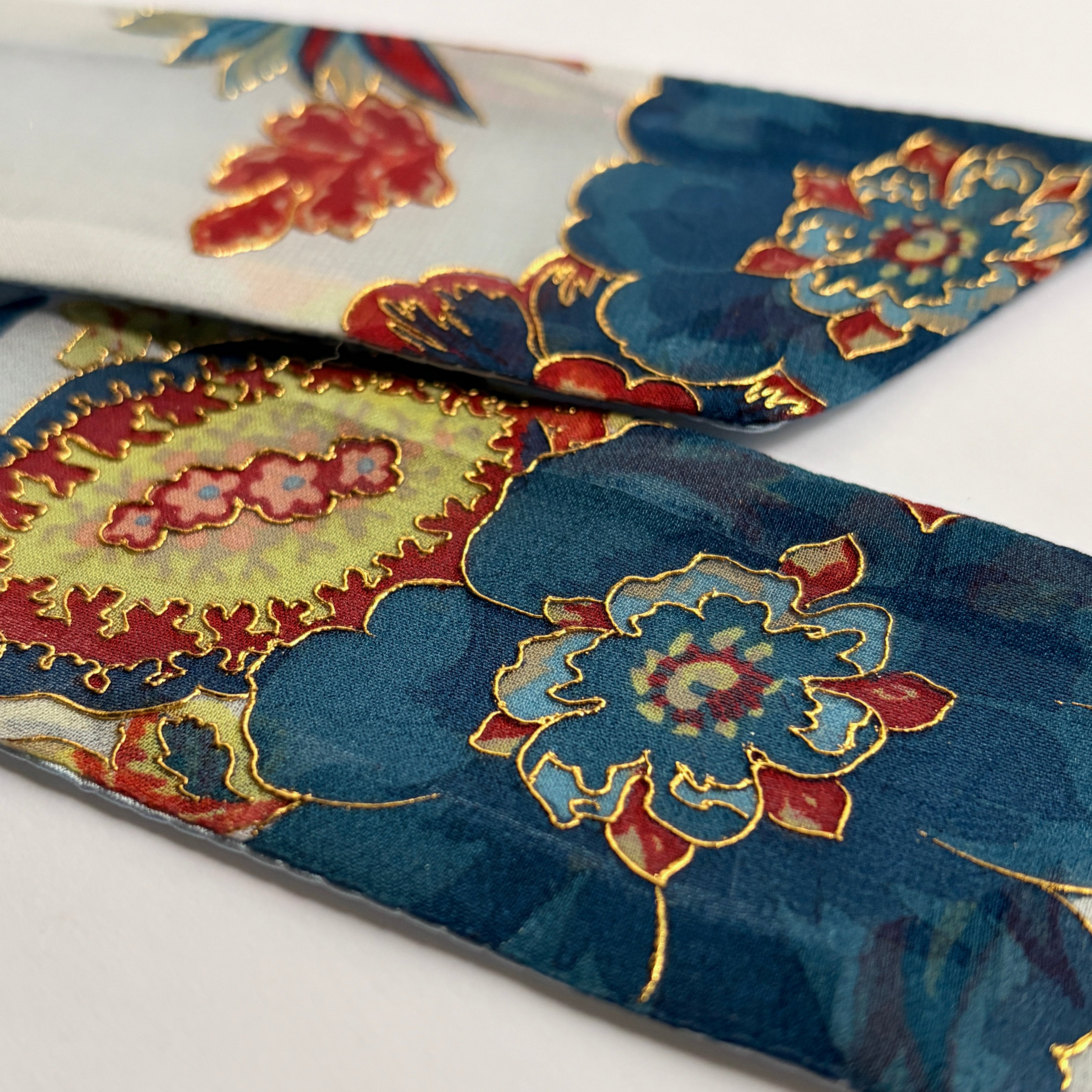 Silk Skinny Scarf - Paisley