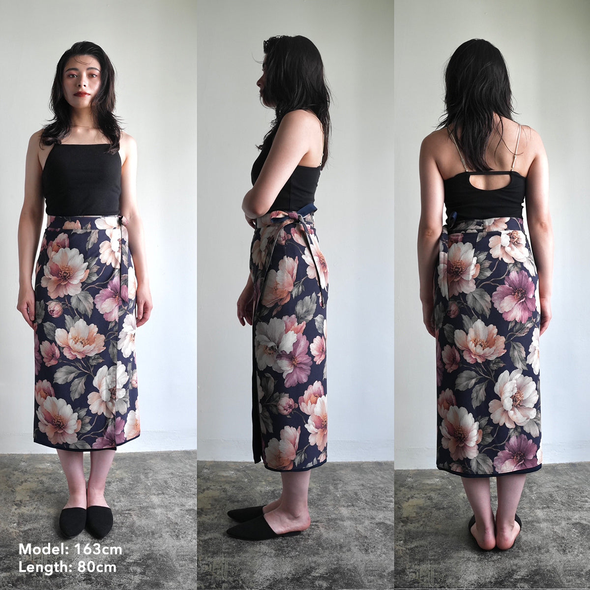 Reversible Skirt Long Straight - Notturno