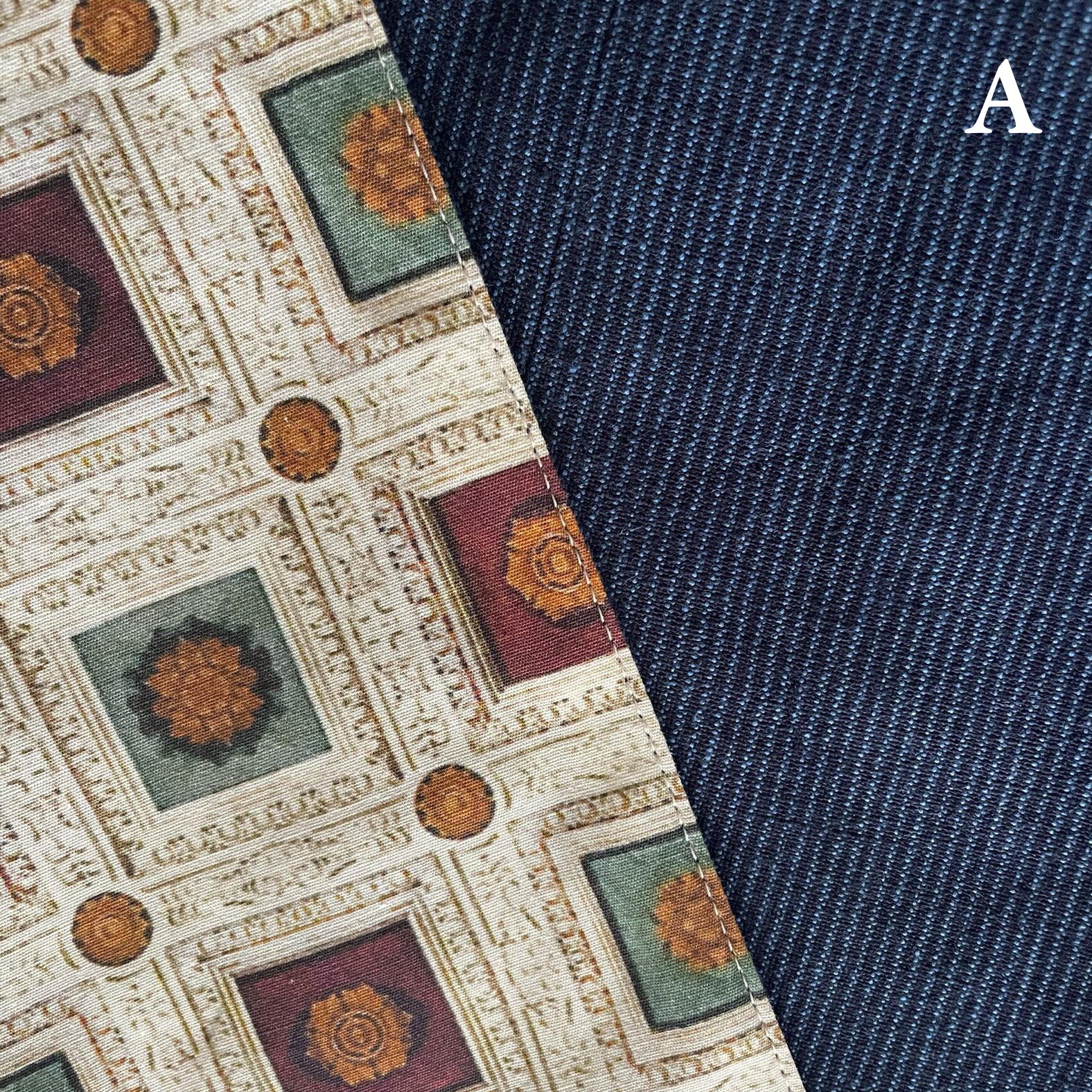 Reversible Skirt - Kurume-gasuri Straight Long - Andrea