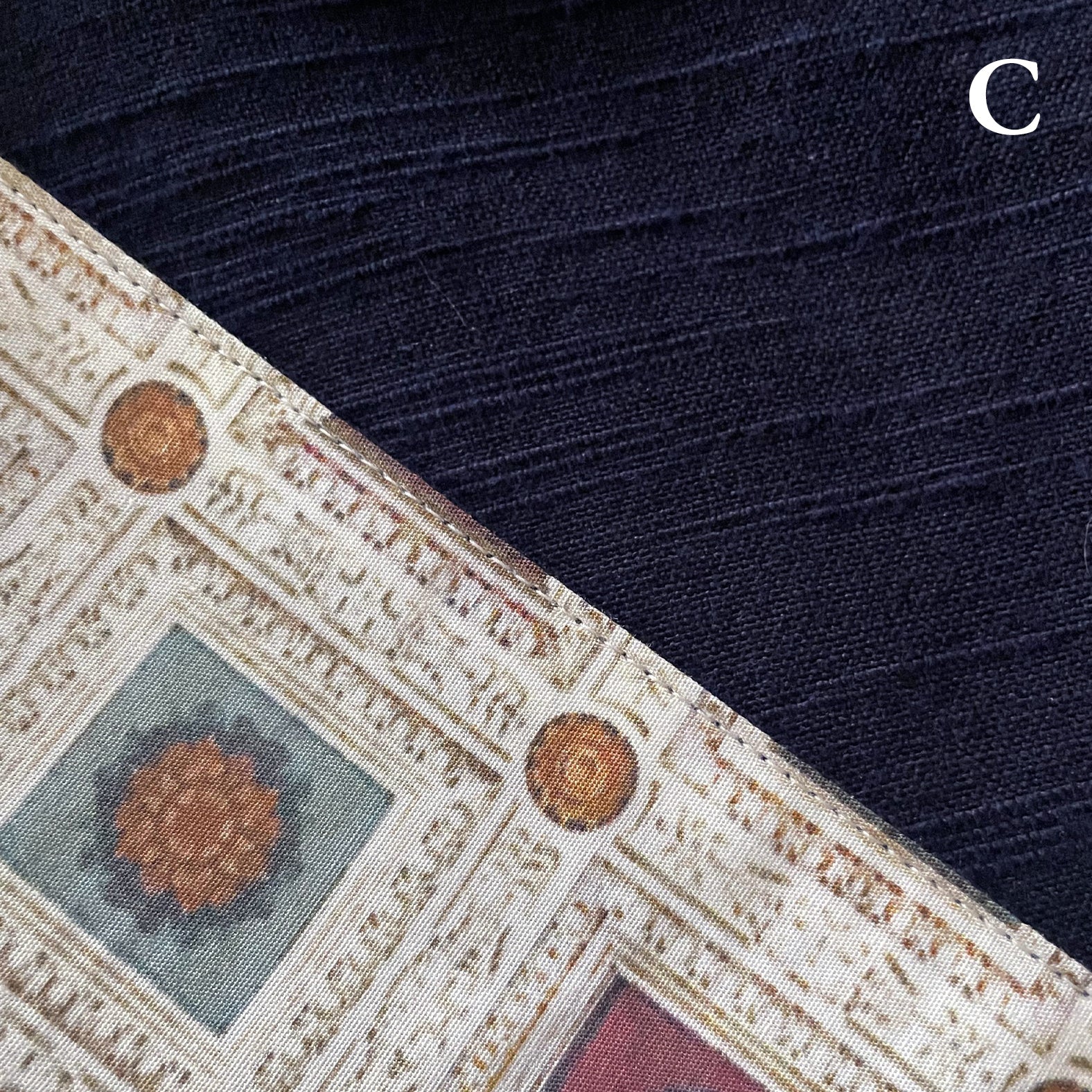 Reversible Skirt - Kurume-gasuri Straight Long - Andrea