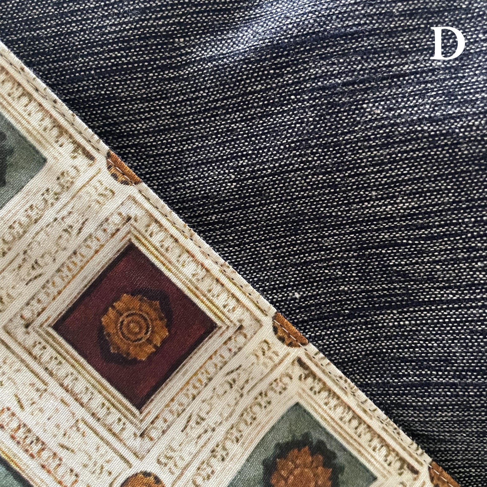 Reversible Skirt - Kurume-gasuri Straight Long - Andrea