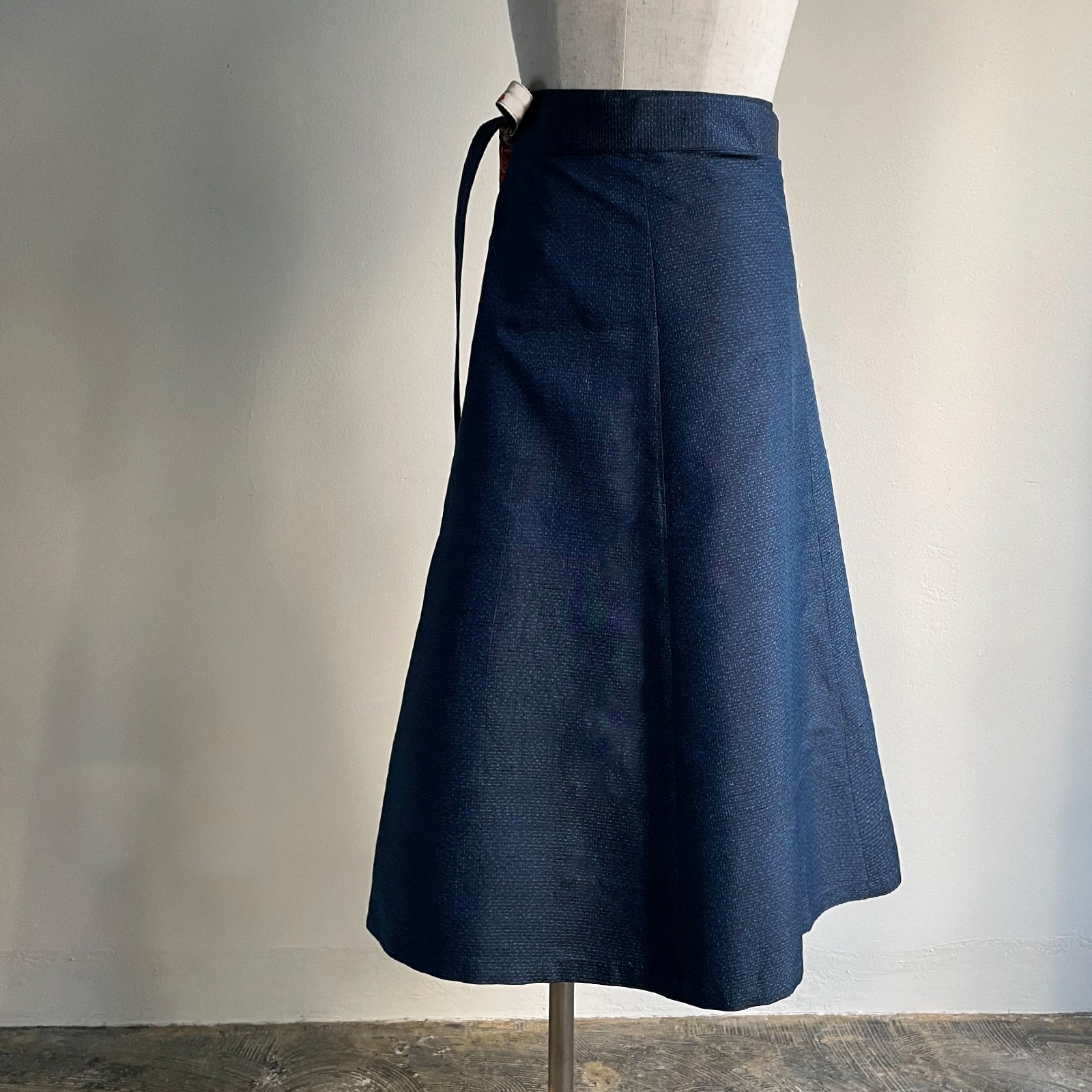 Reversible Skirt Flare - Fiori Che Brillano In Arancione