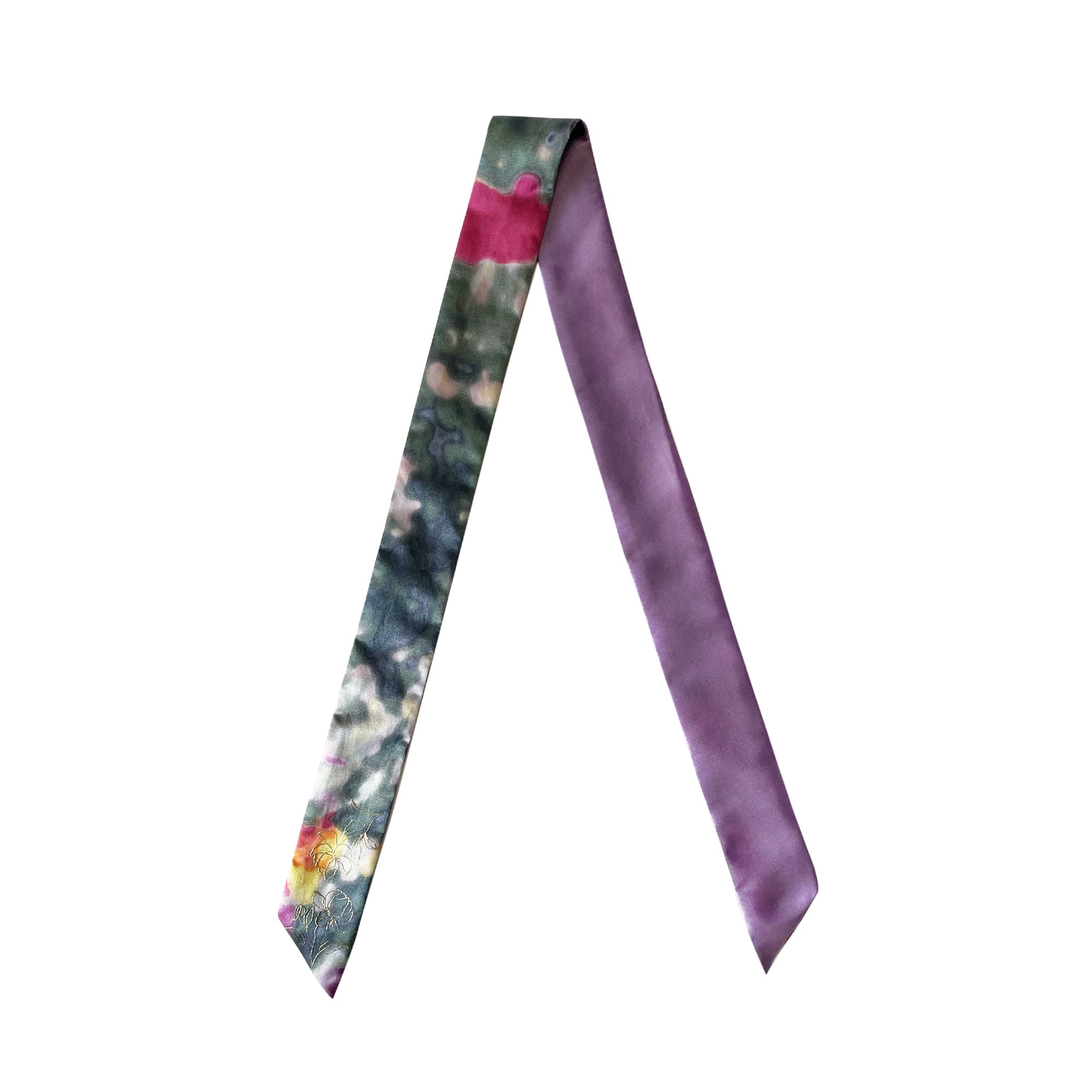 Silk Skinny Scarf - Astratto