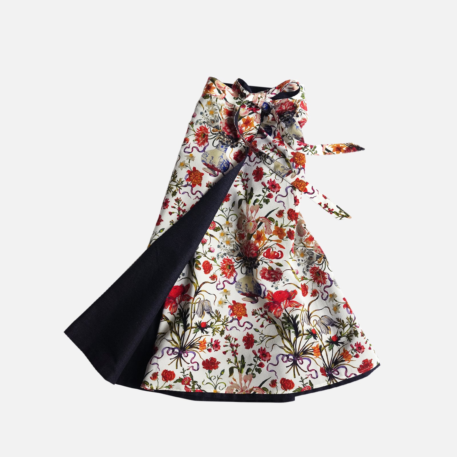 Reversible Skirt Flare - Bouquet - Bianco