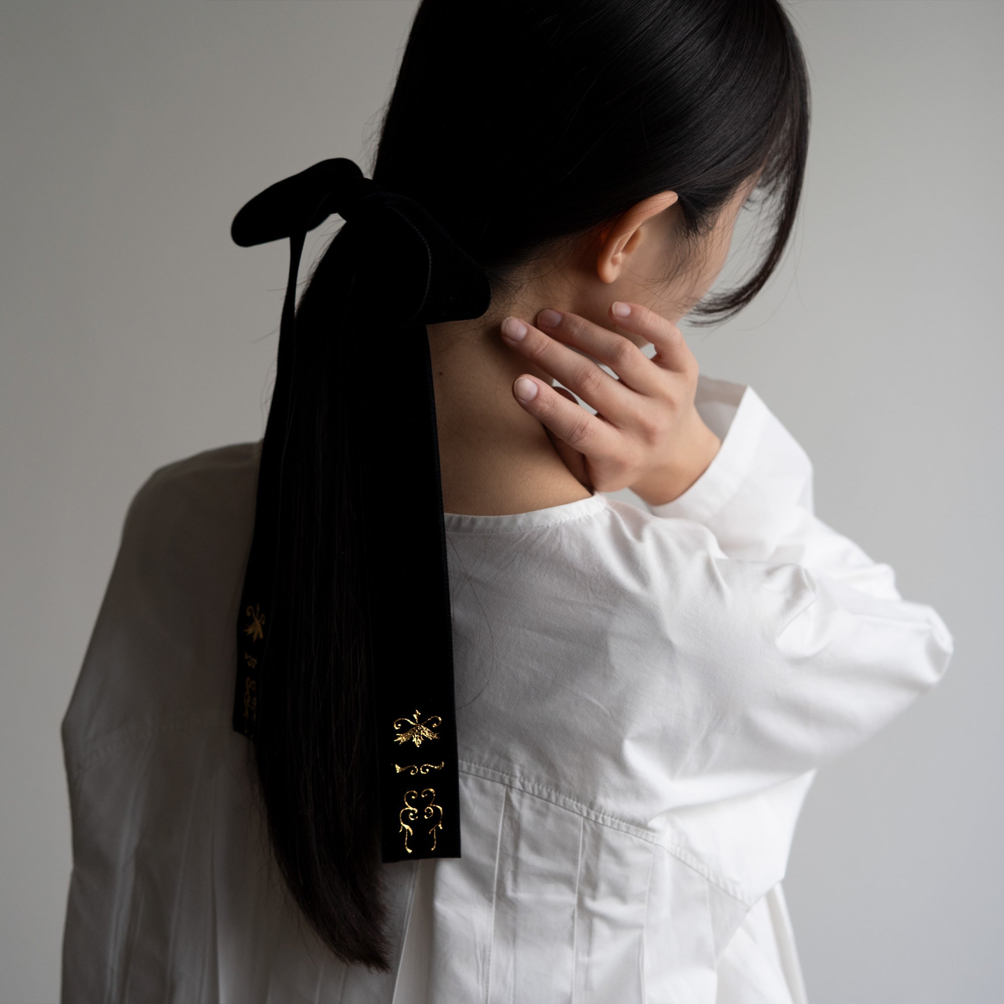 Kinsai Hair Bow - Nero(追加販売2/5発送)