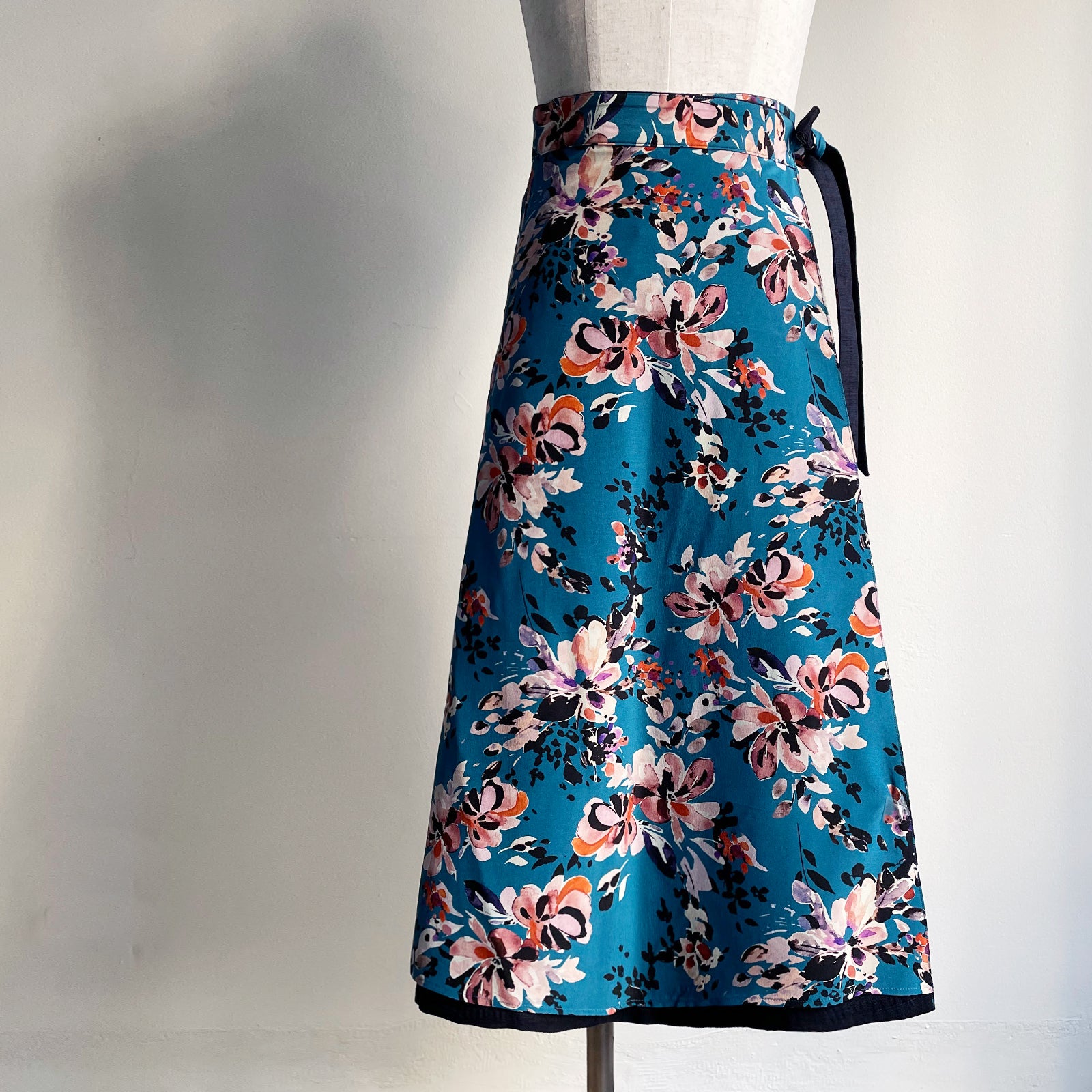 Reversible Skirt Flare - Fiori Blu
