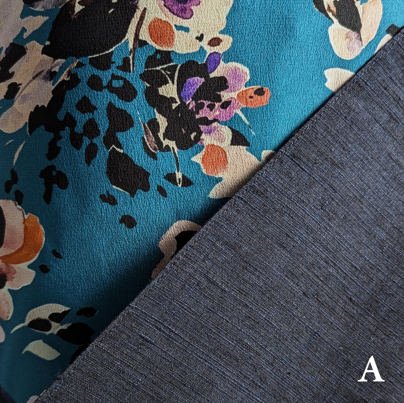 Reversible Skirt Flare - Fiori Blu