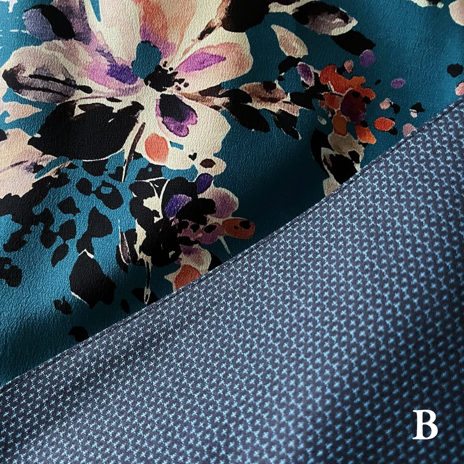 Reversible Skirt Flare - Fiori Blu