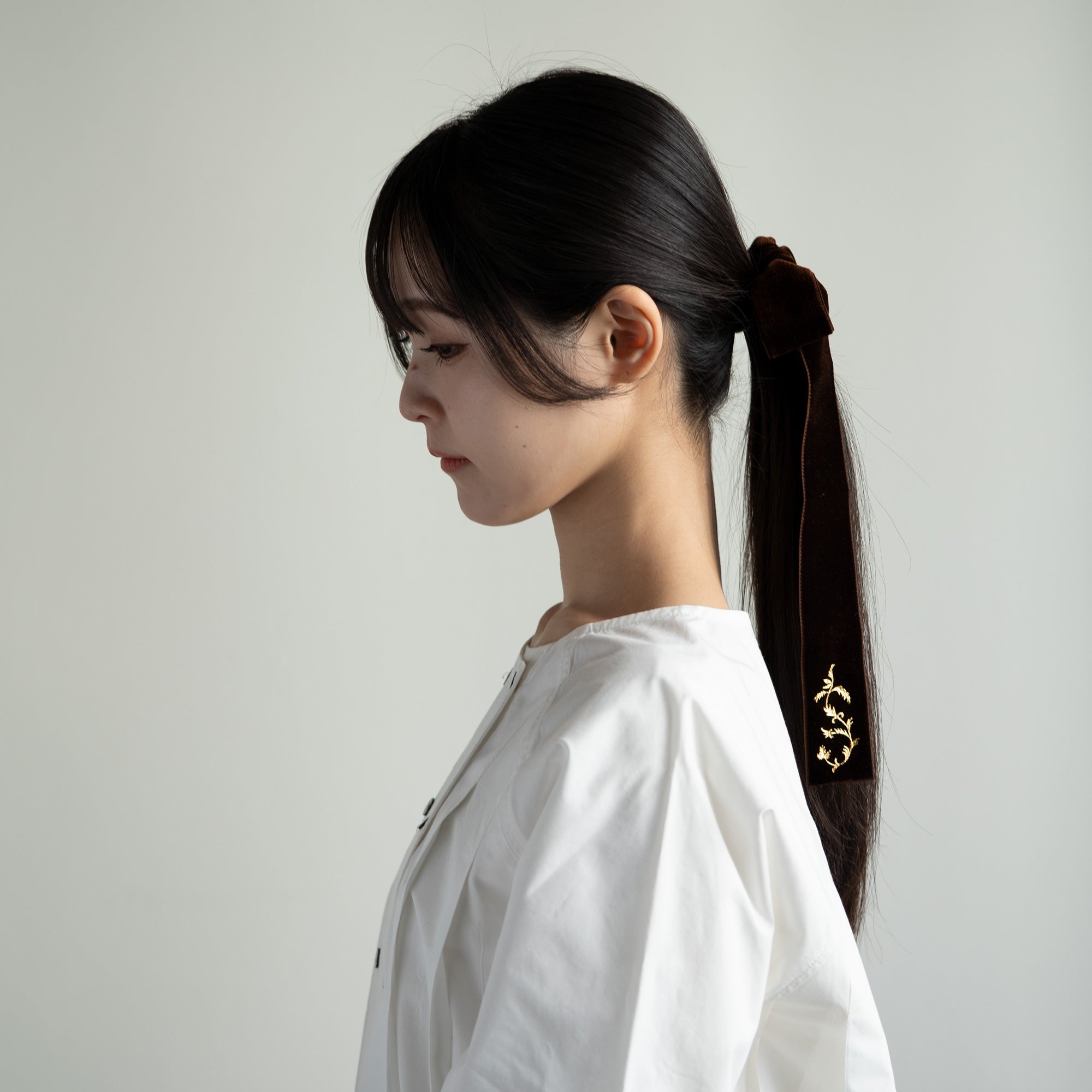 Kinsai Hair Bow - Marrone