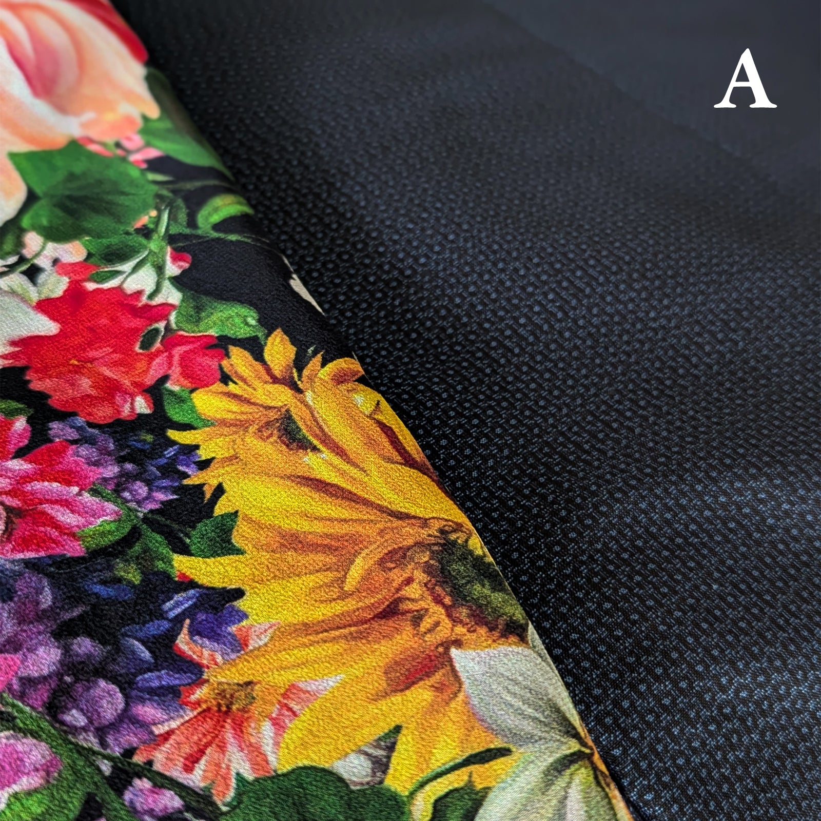 Reversible Skirt Long Straight - Fiori Rossi e Rosa