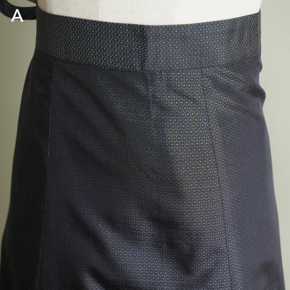 Reversible Skirt Flare - Fiori Viola e Gialli - Bianco