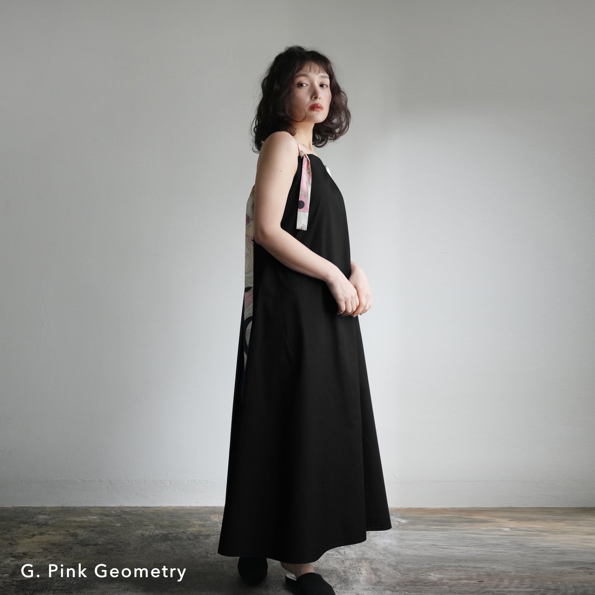 Silk Strap for Tie-Strap Black Dress