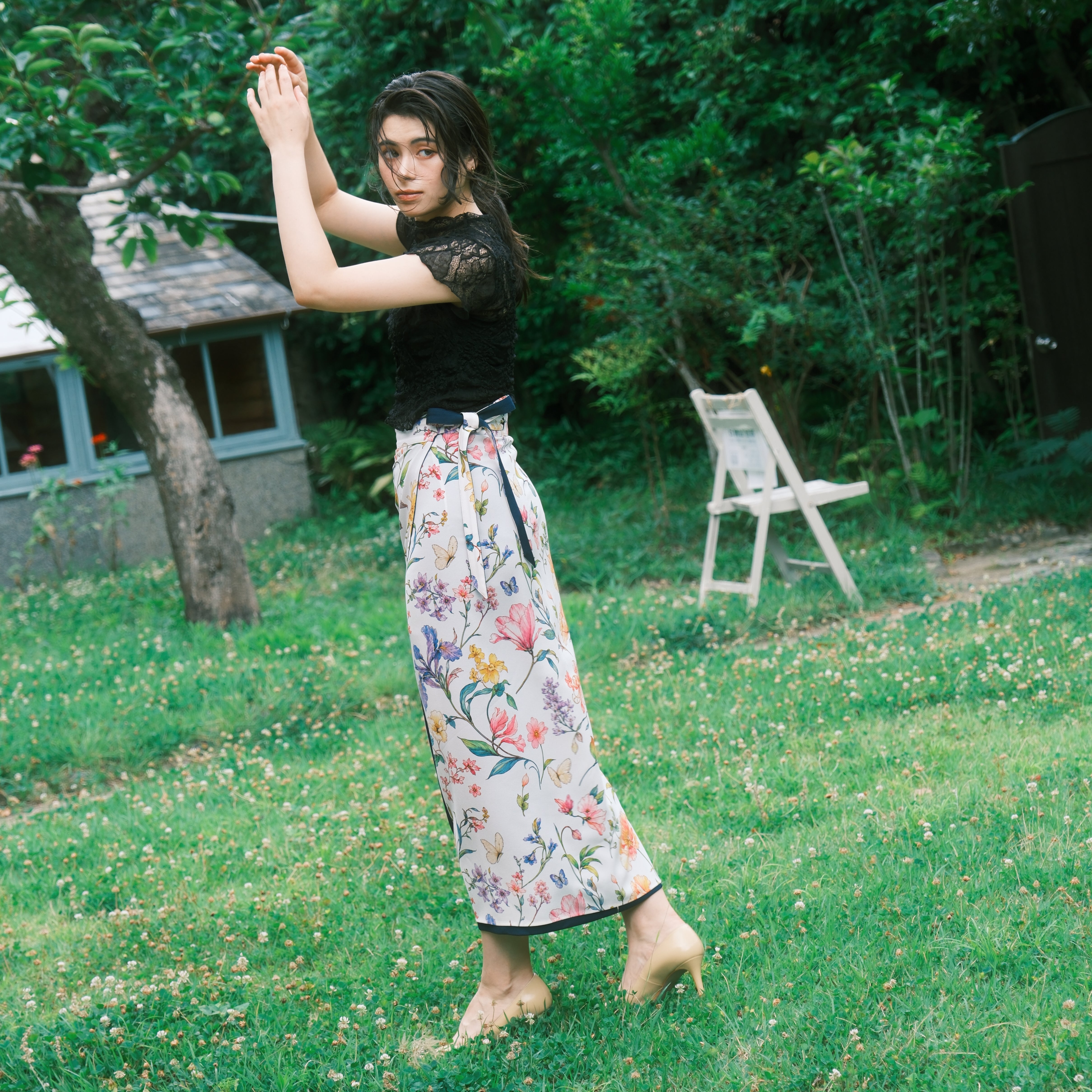 Reversible Skirt Long Straight - Giardino