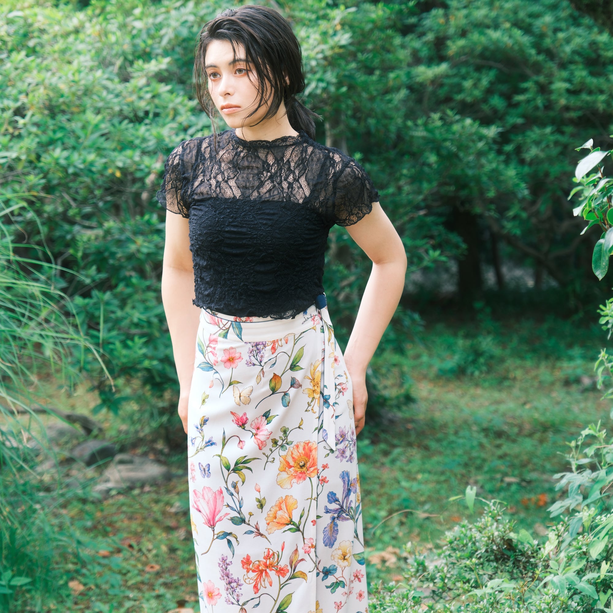 Reversible Skirt Long Straight - Giardino