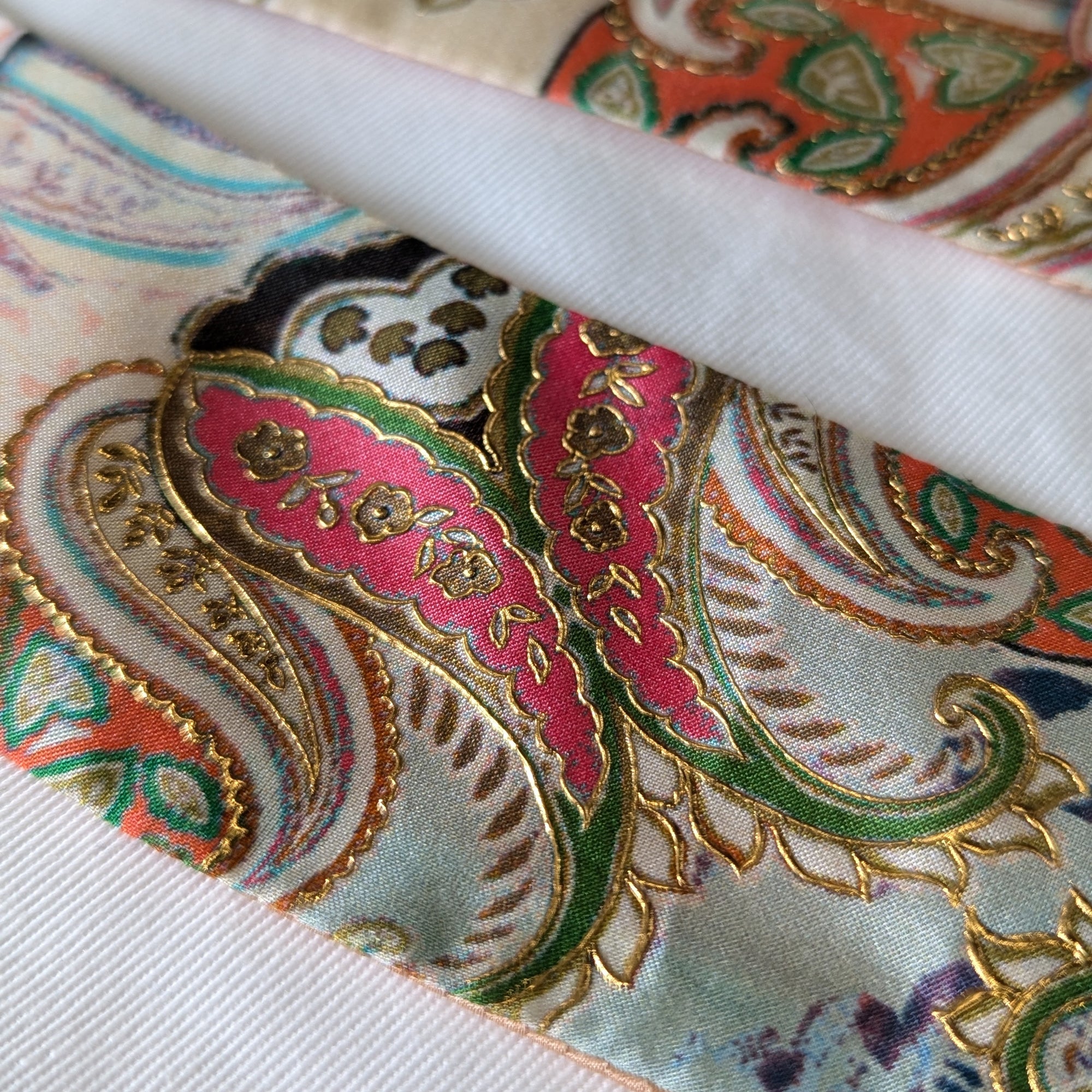 Silk Skinny Scarf - Paisley