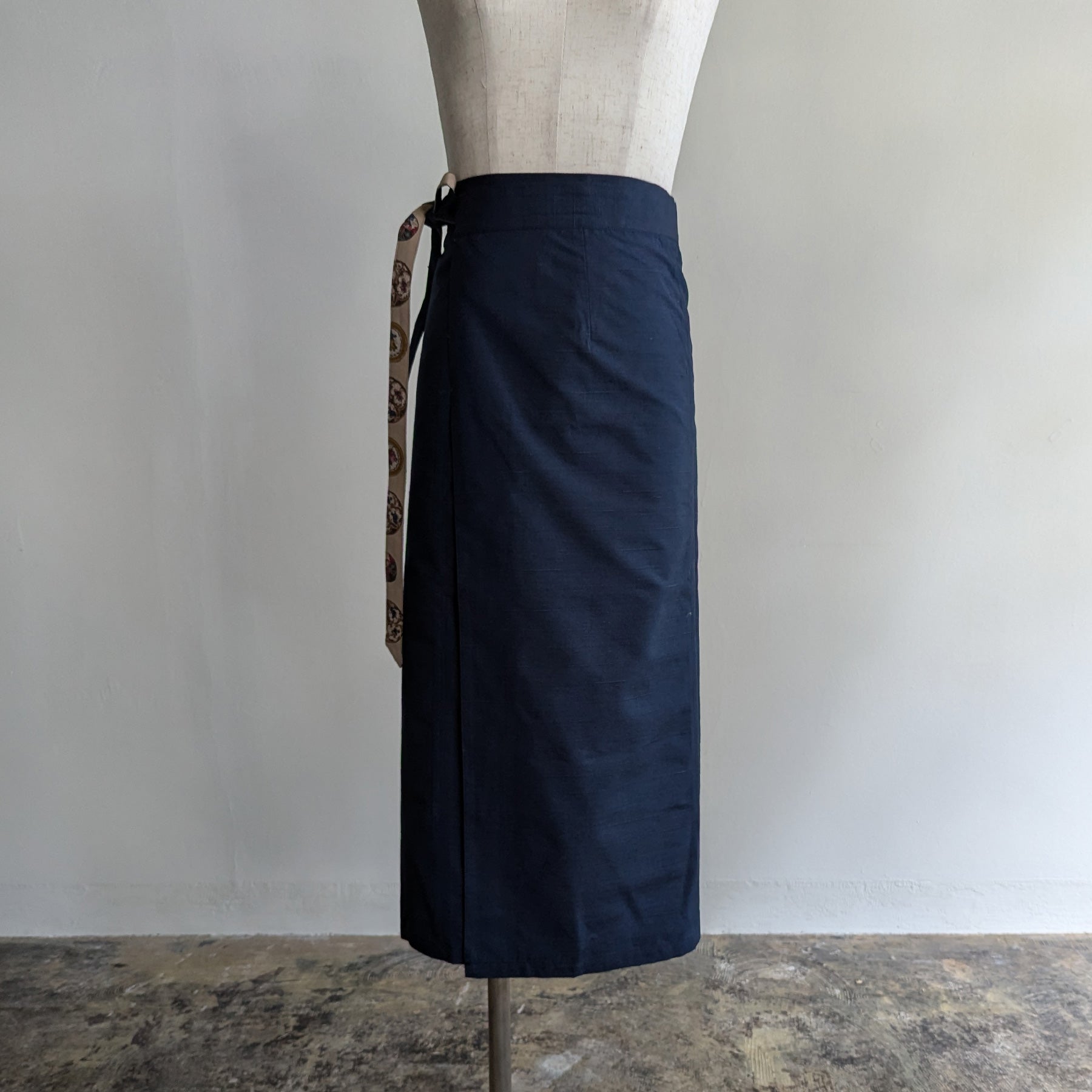 Reversible Skirt Long Straight - Porcellana