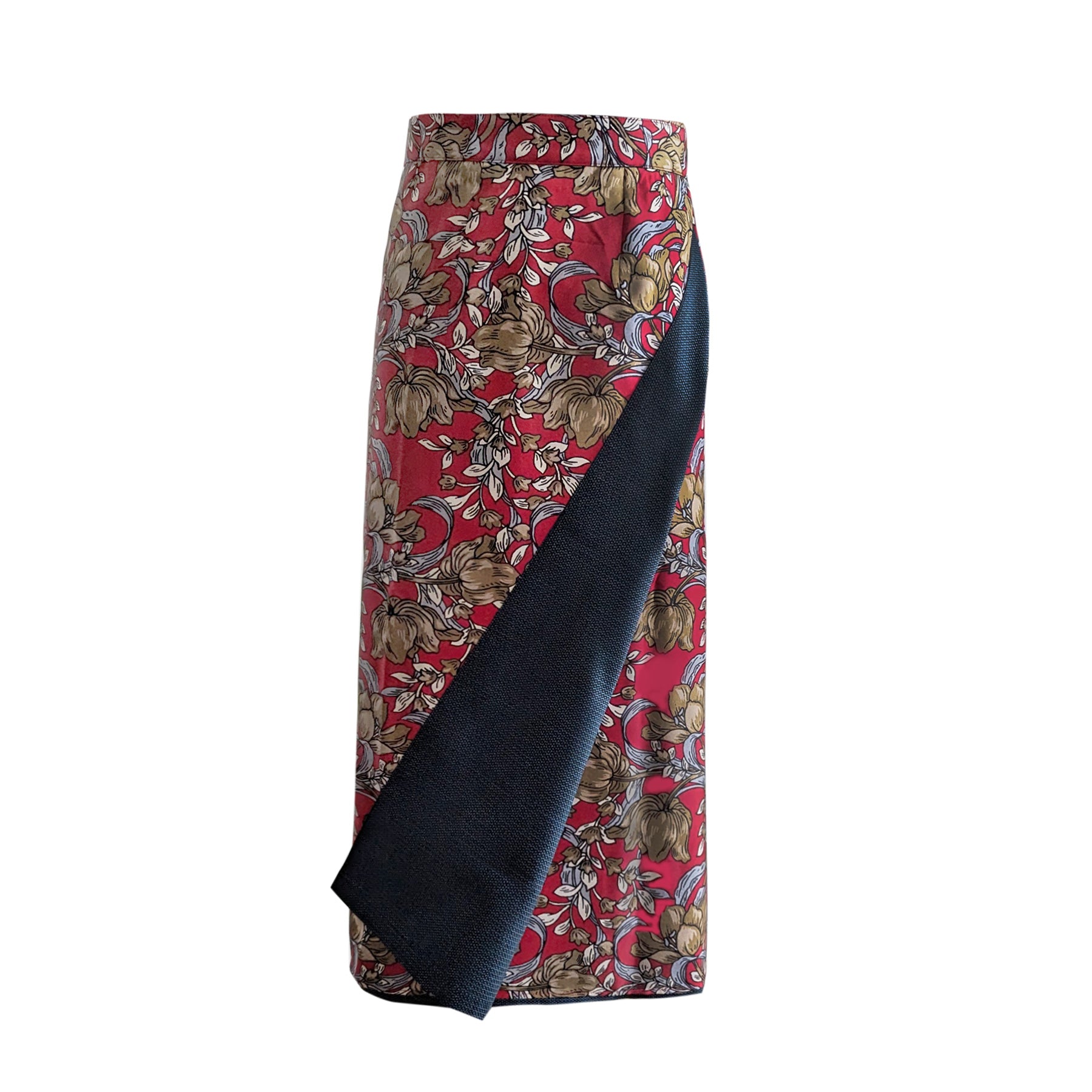 Reversible Skirt Long Straight -  Rosso