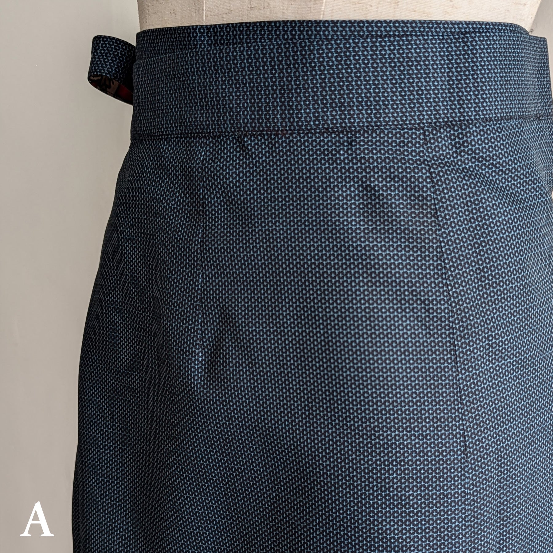 Reversible Skirt Long Straight - Rosso