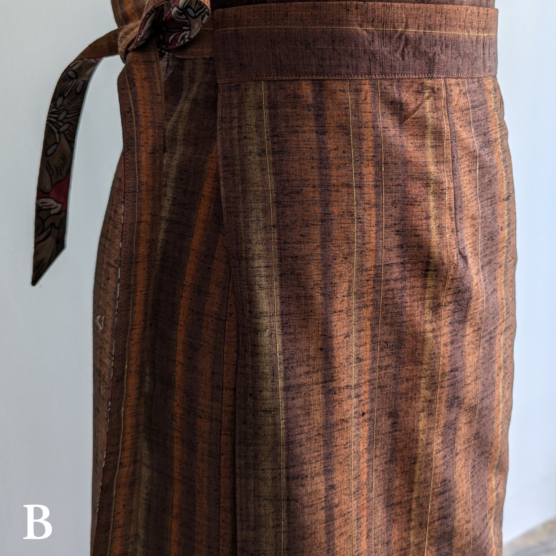 Reversible Skirt Long Straight - Rosso