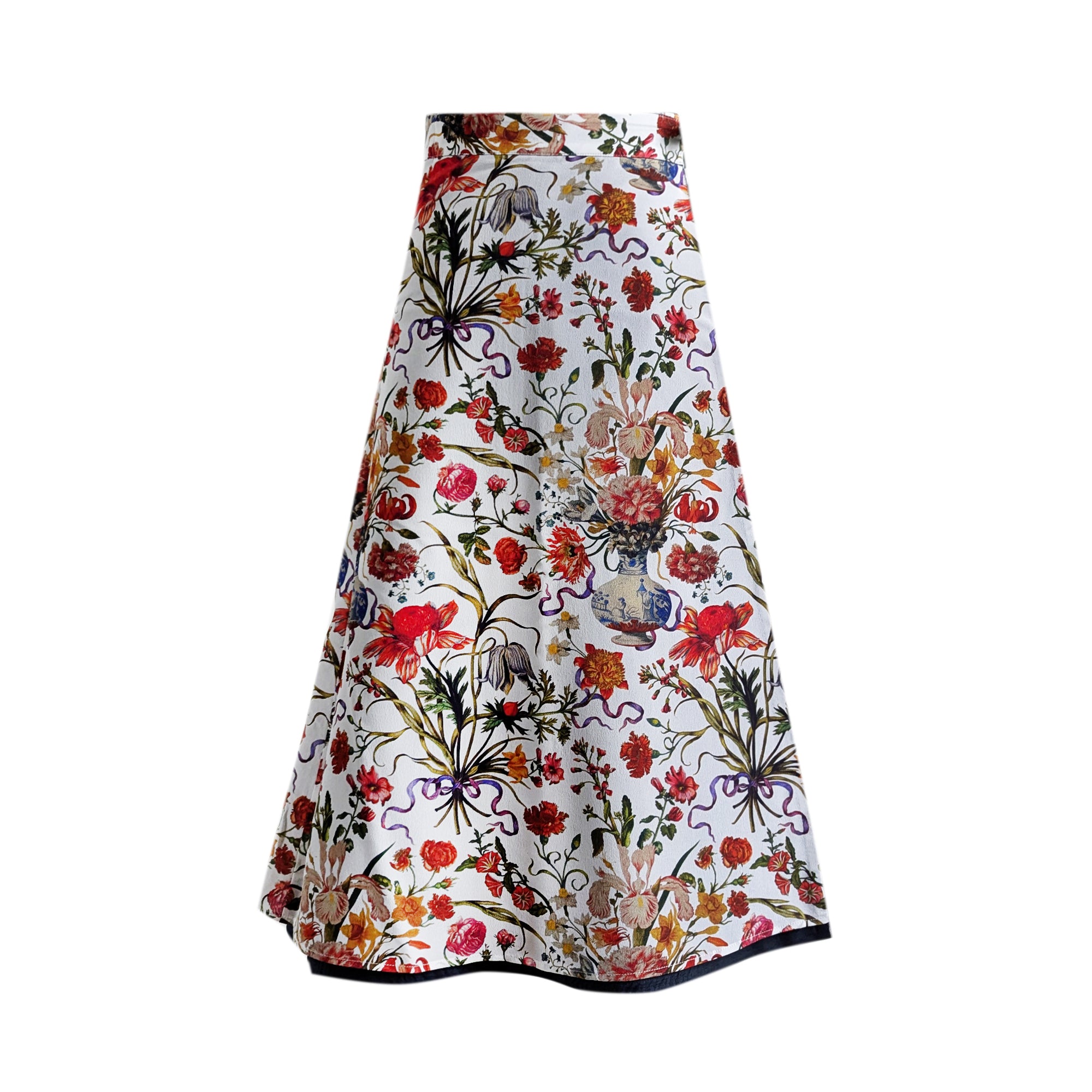 Reversible Skirt Flare - Bouquet - Bianco