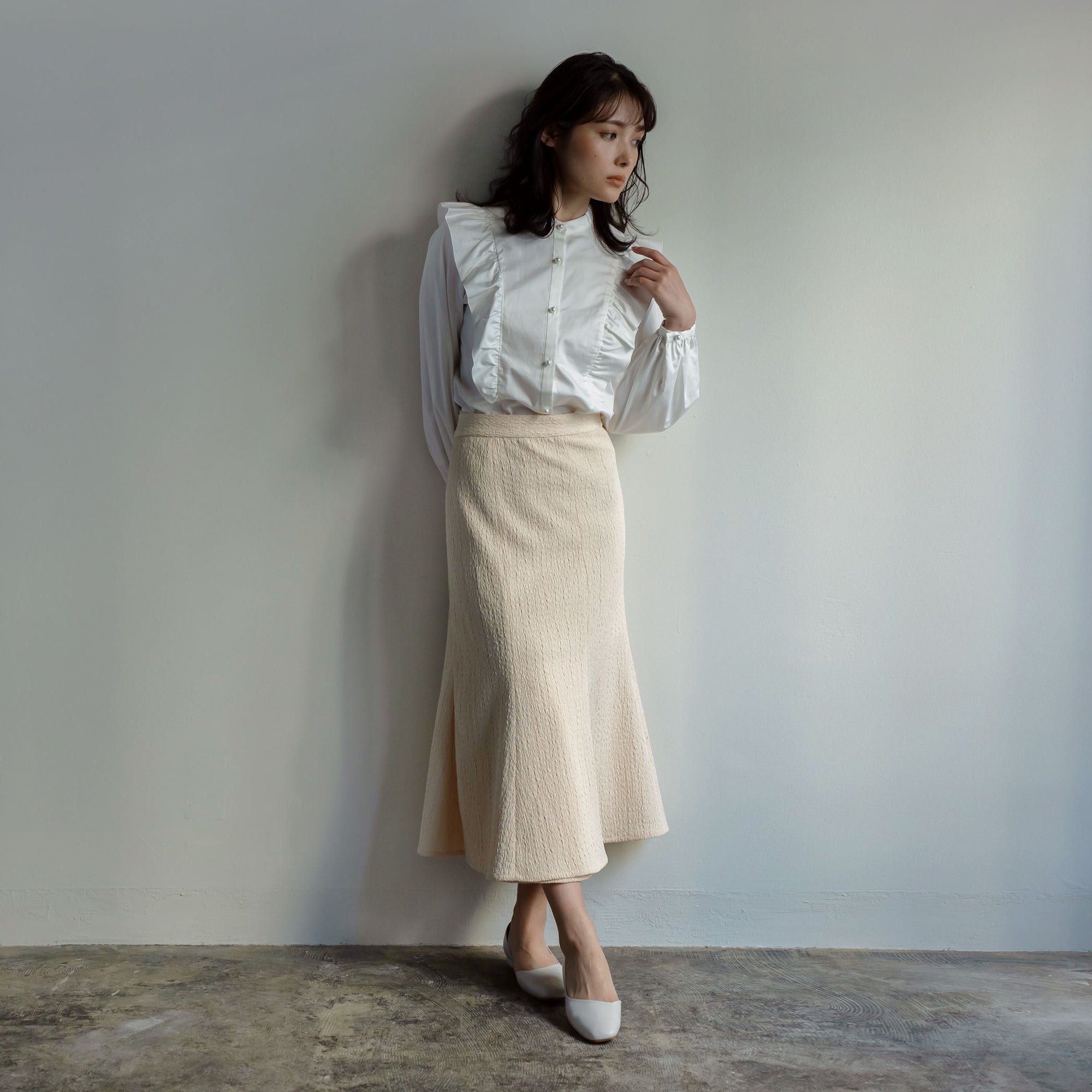 Tango Mermaid Wrap Skirt -  Écru