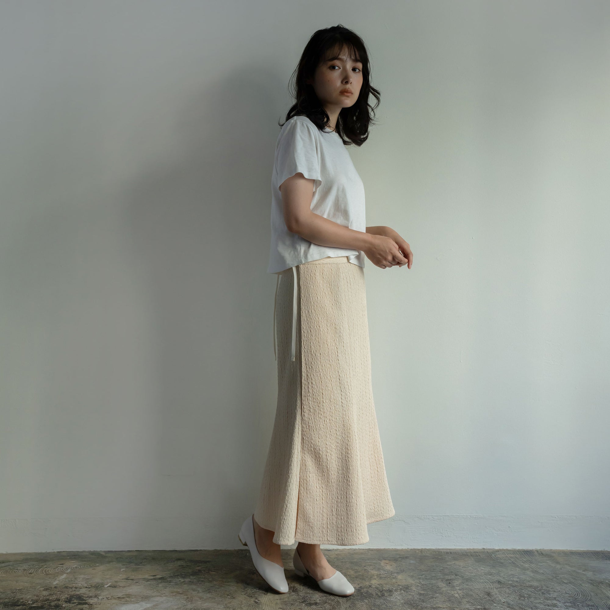 Tango Mermaid Wrap Skirt -  Écru