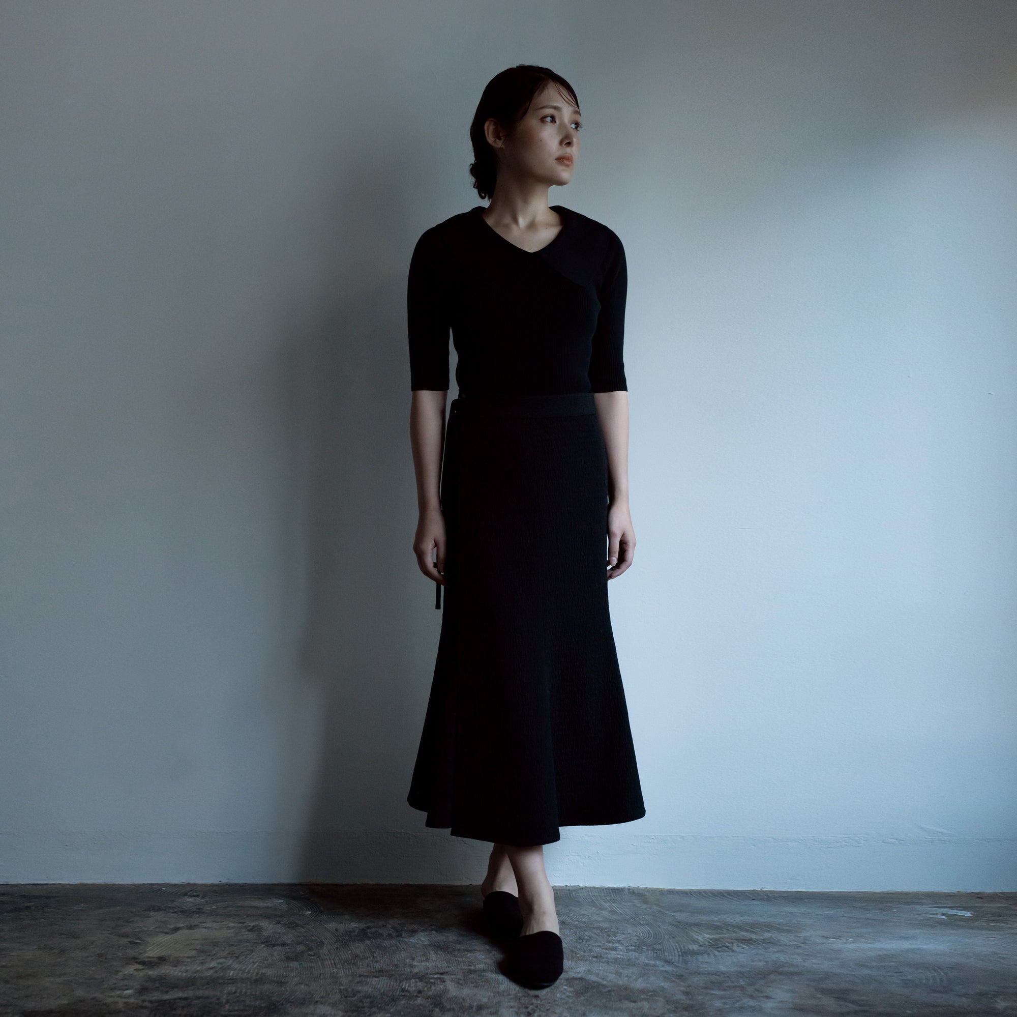 Tango Mermaid Wrap Skirt -  Nero