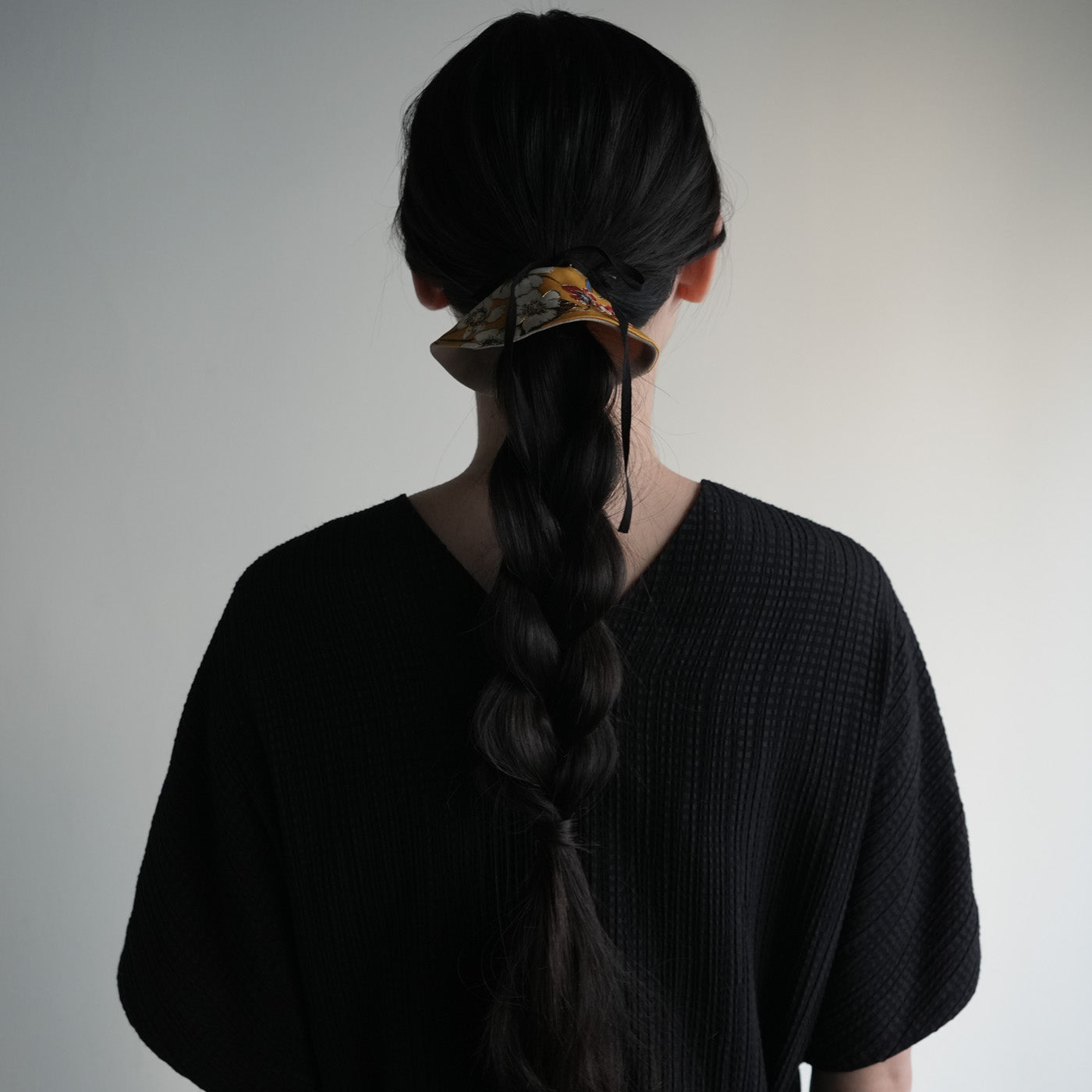 KInsai Loop Hair Wrap - Fiori Bianchi - Giallo