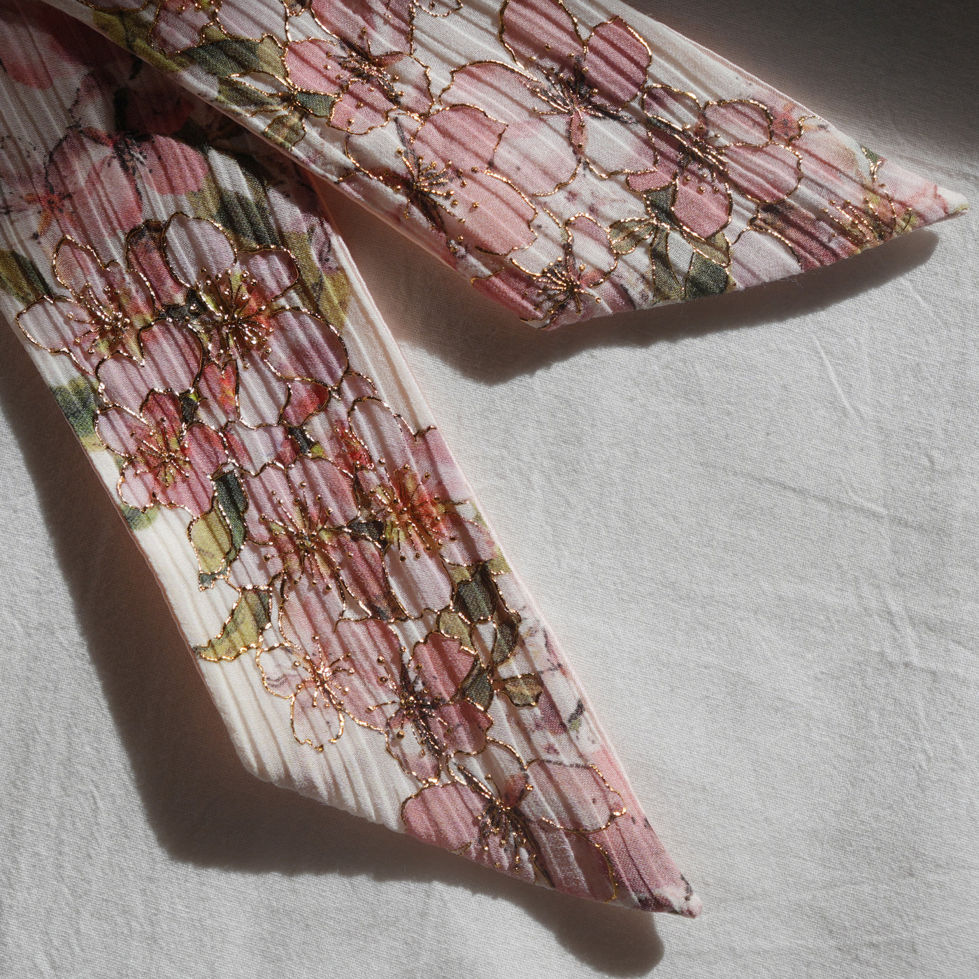 Silk Skinny Scarf - Ciliegio