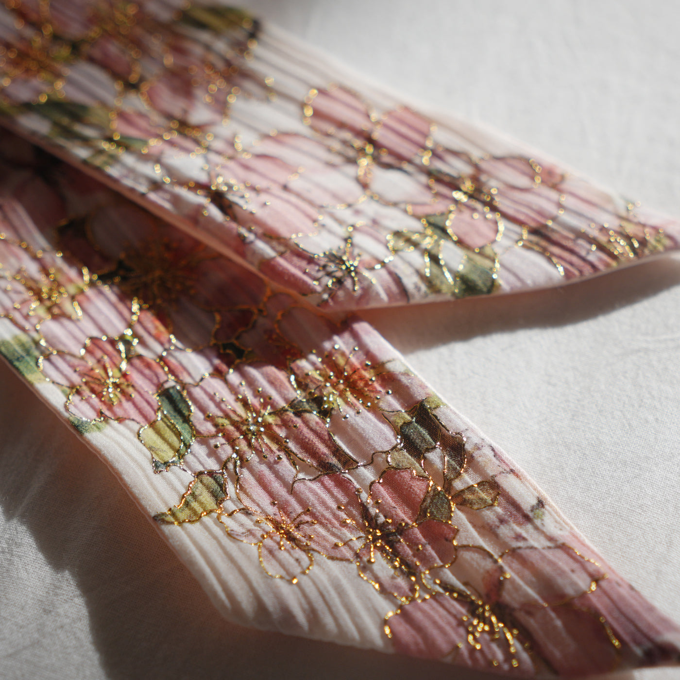 Silk Skinny Scarf - Ciliegio