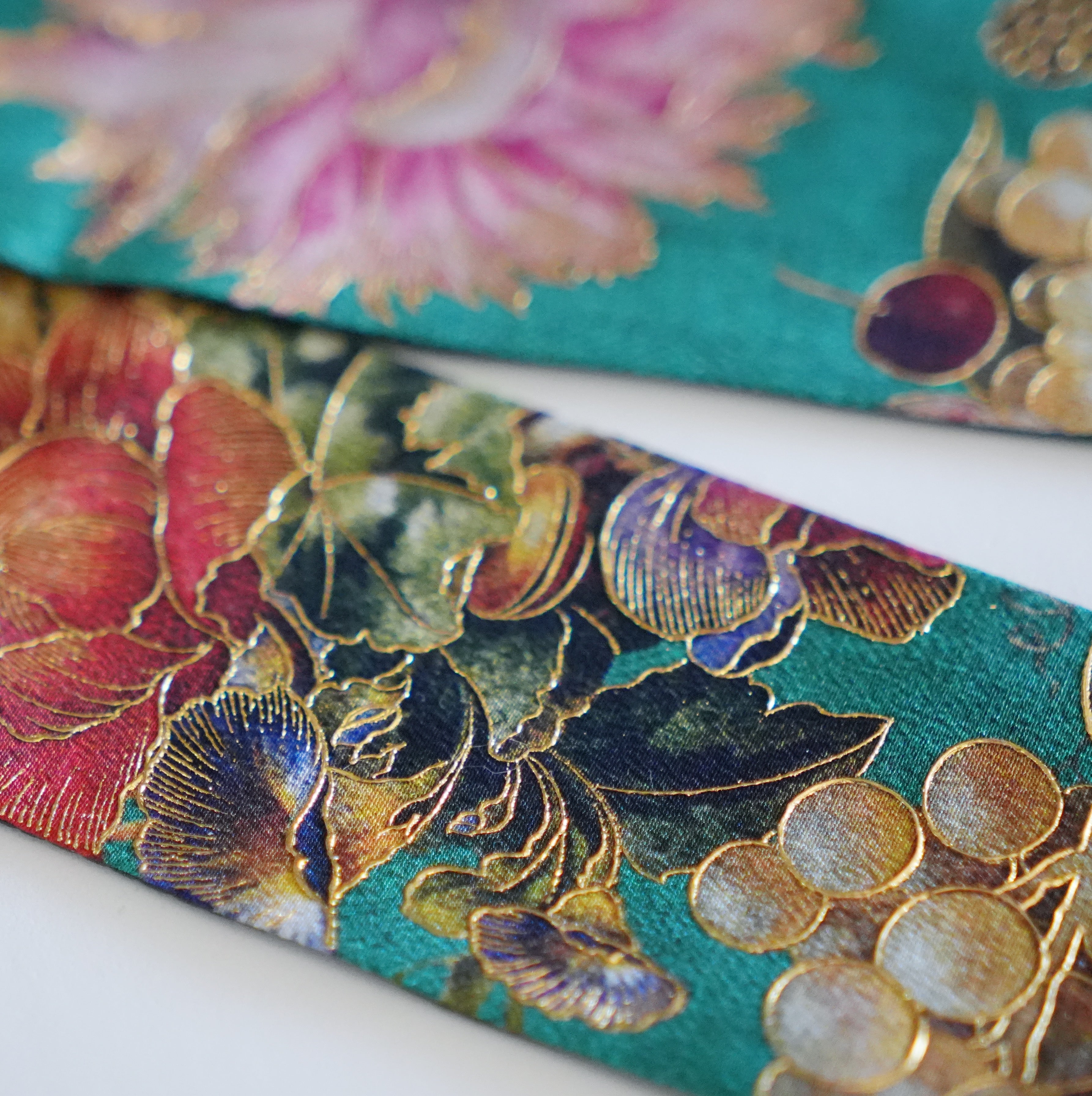 Silk Skinny Scarf - Natura Morta - Verde