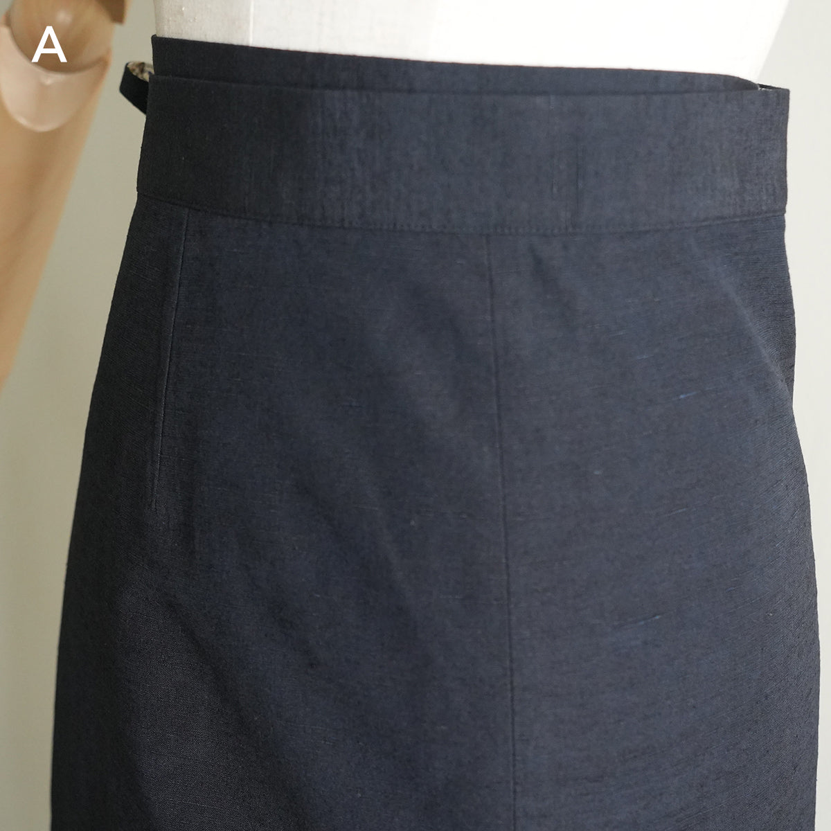 Reversible Skirt Long Straight - Fiori vari - Bianco