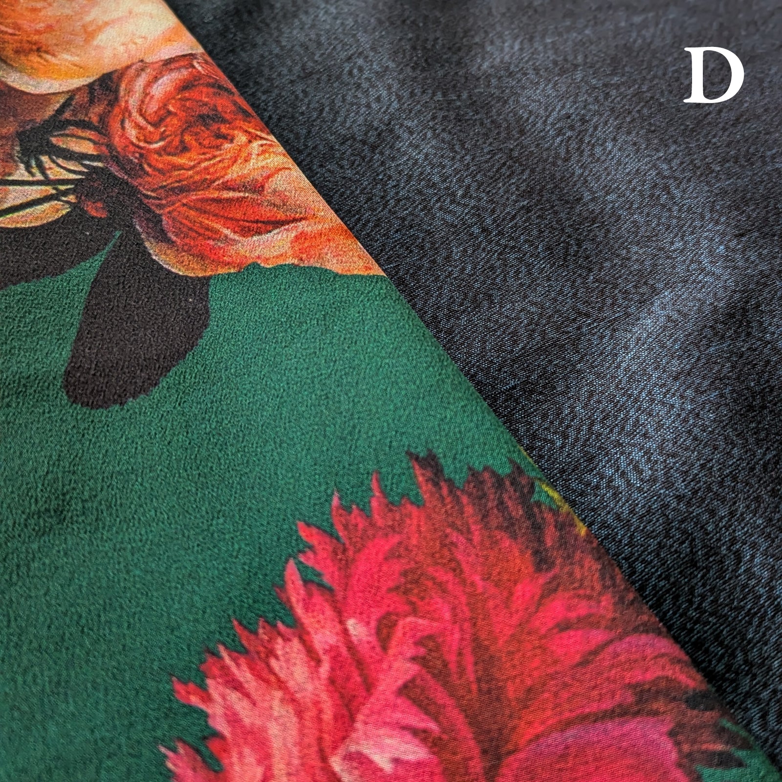 Reversible Skirt Flare - Fiori Vari - Verde