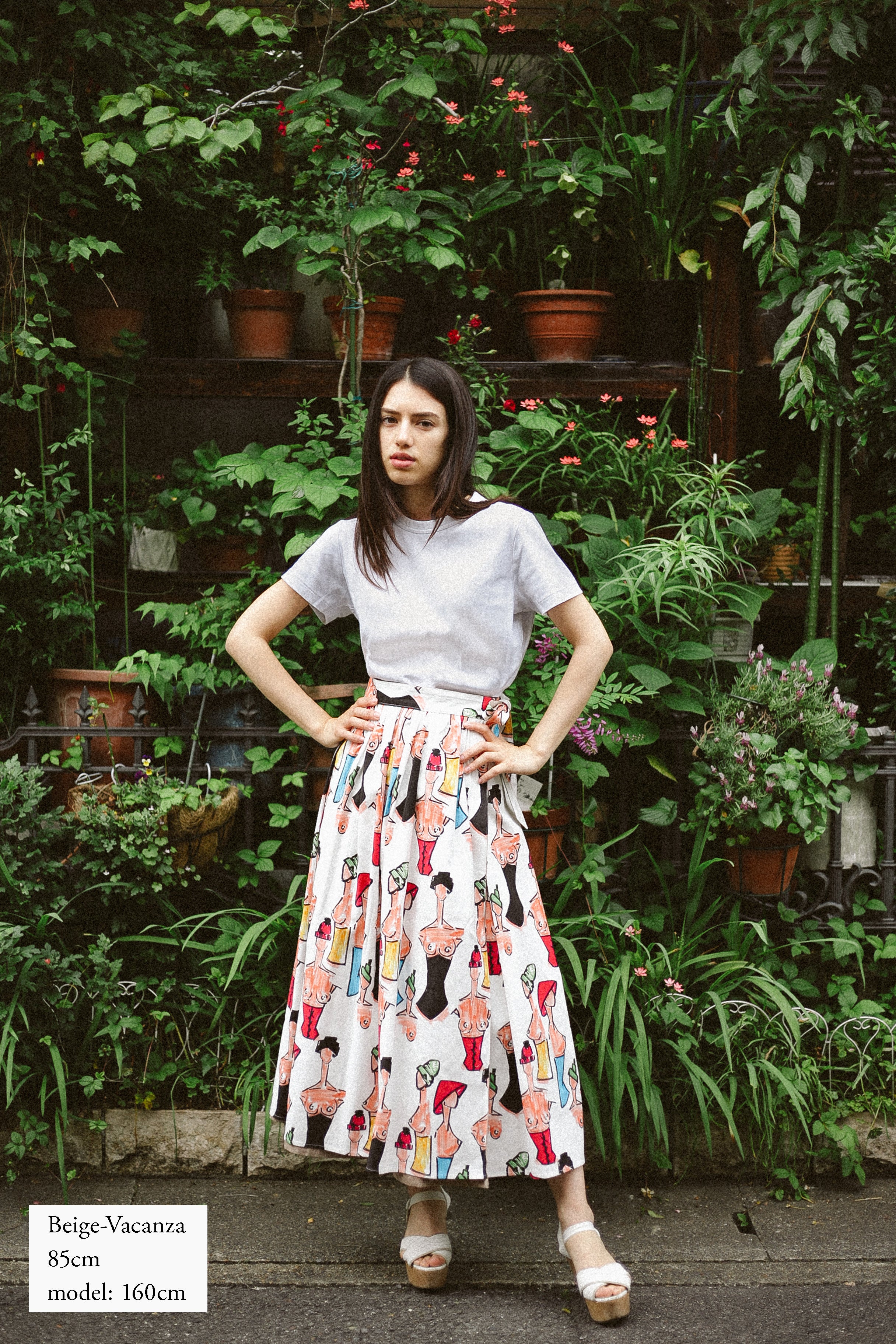 Reversible Skirt - Kurume Kasuri Maxi