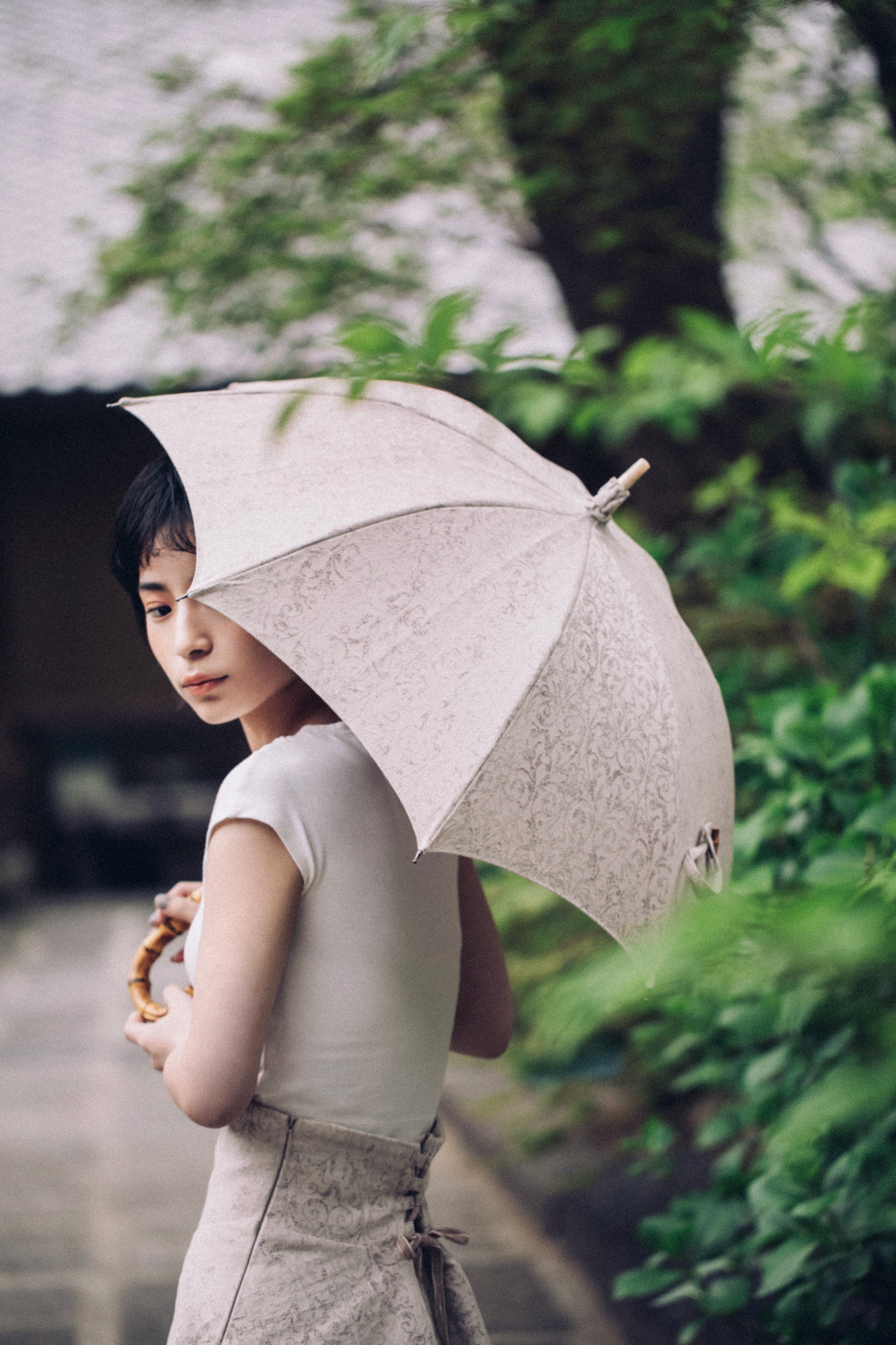 Nishijin Parasol - Avorio