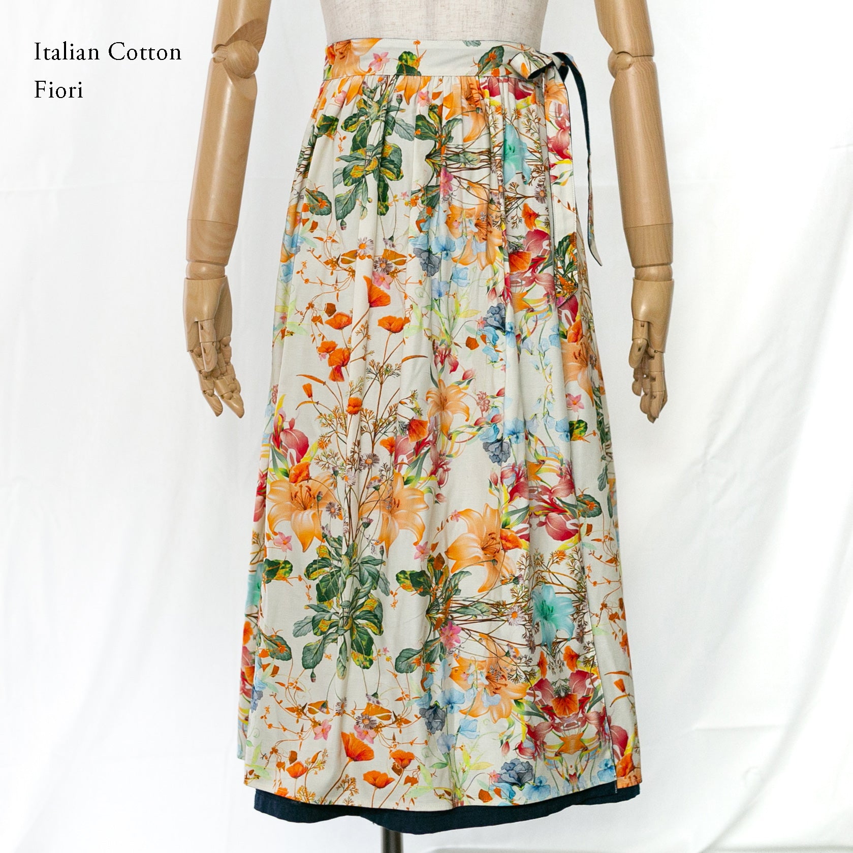 Reversible Skirt - Kurume Kasuri Maxi