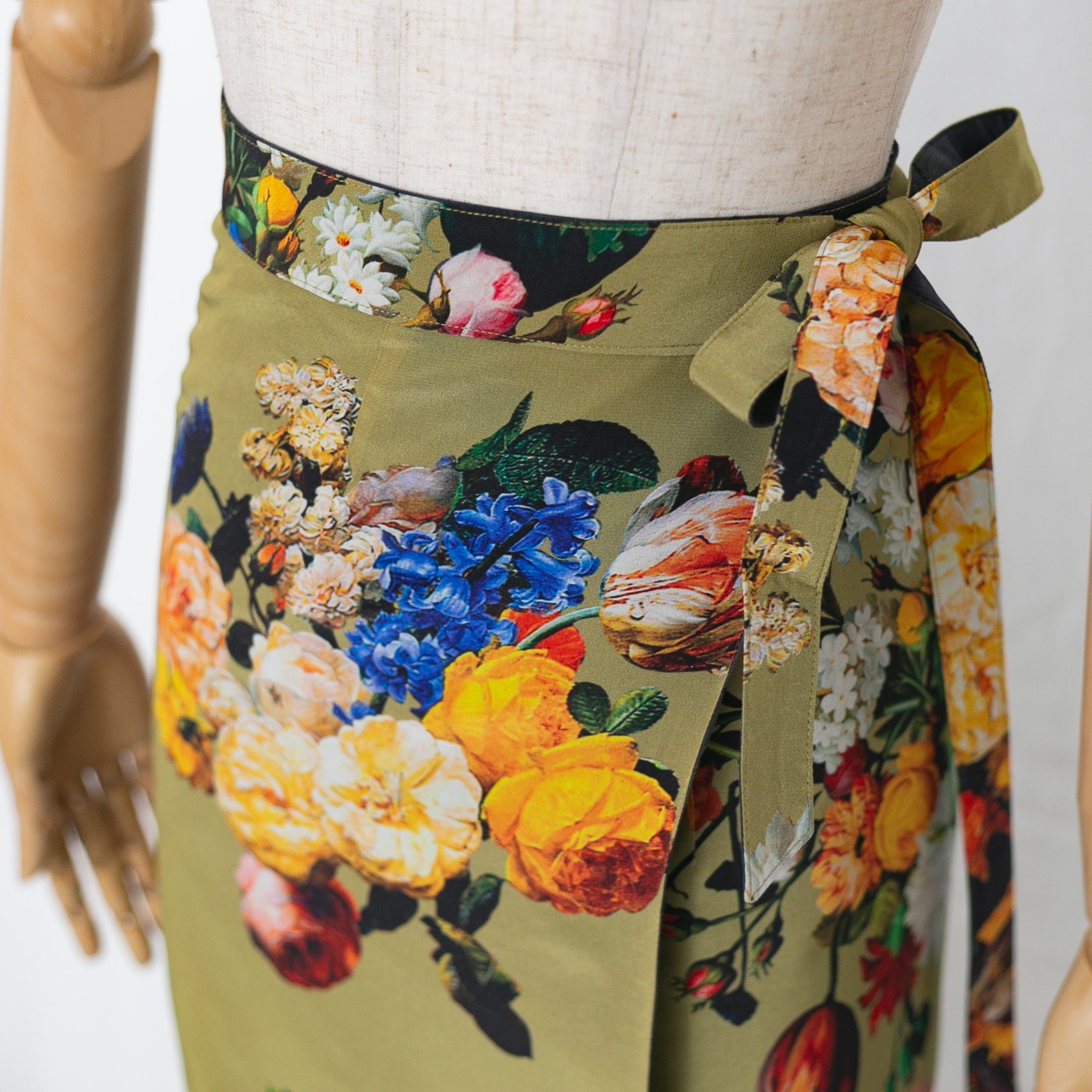 Reversible Skirt Long Straight - Fiori Bloom