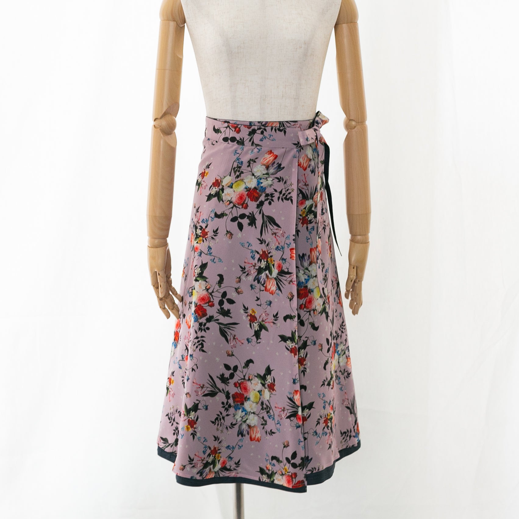 Reversible Skirt Flare - Fiori Rosa - Oshima