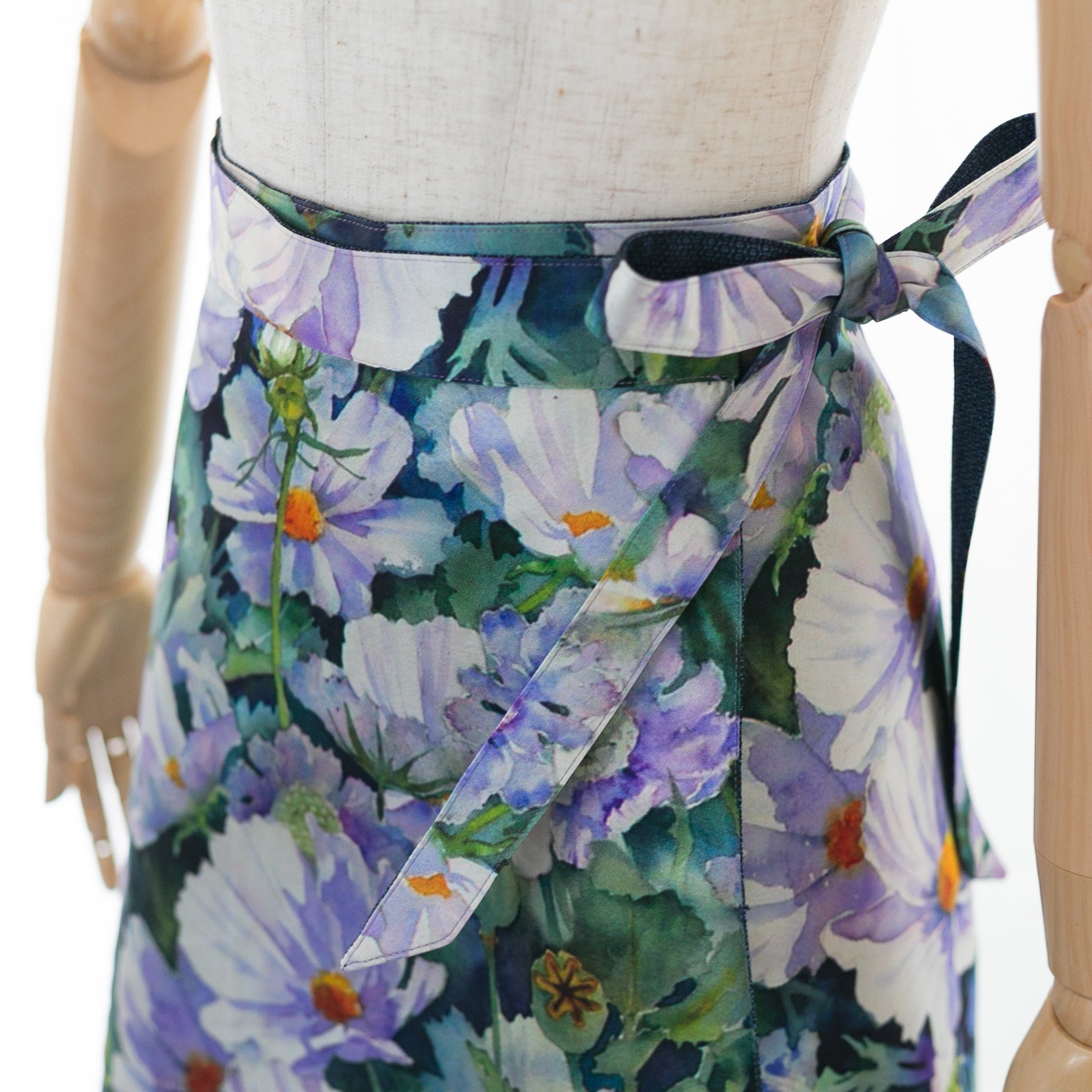 Reversible Skirt Flare - Fiori Blu