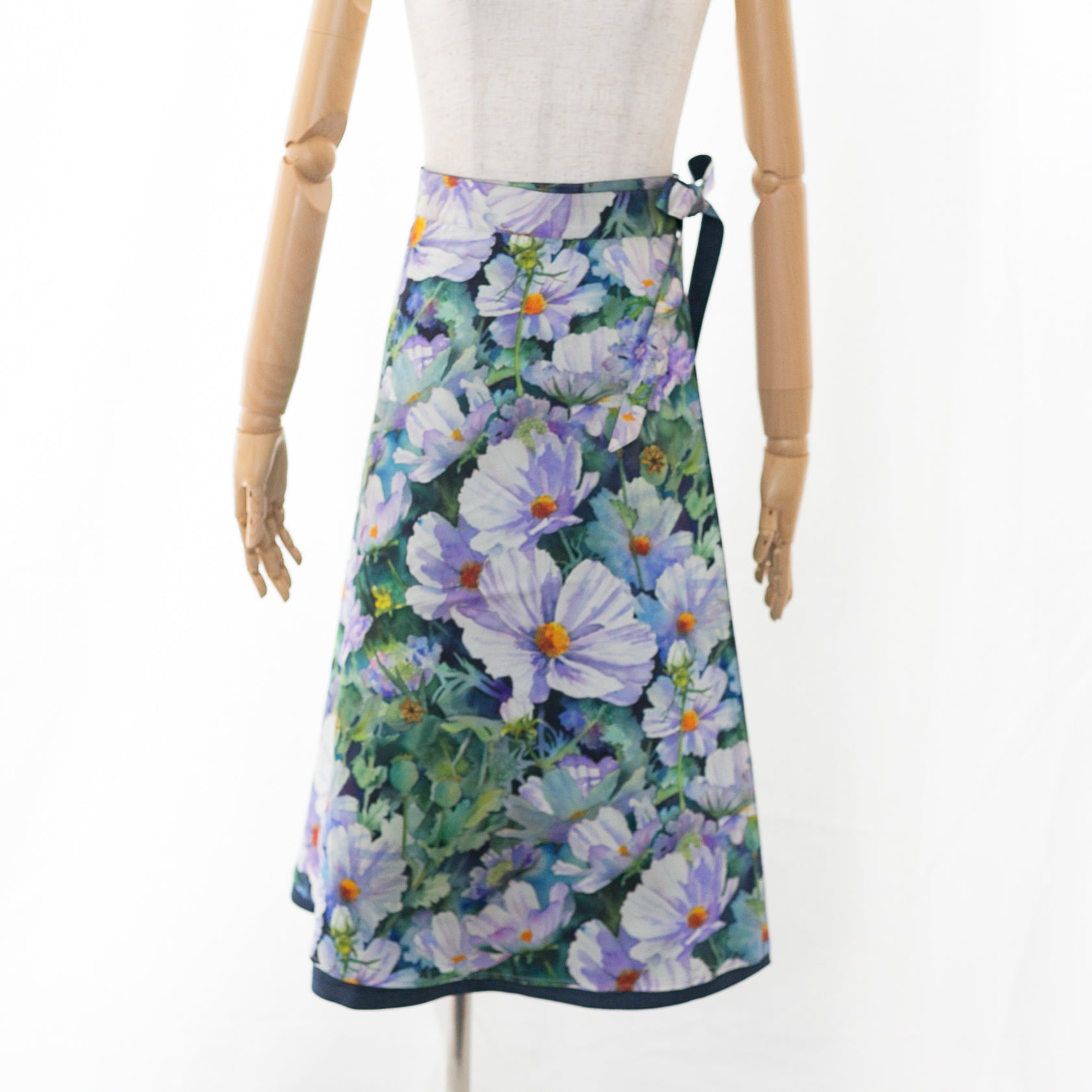 Reversible Skirt Flare - Fiori Blu