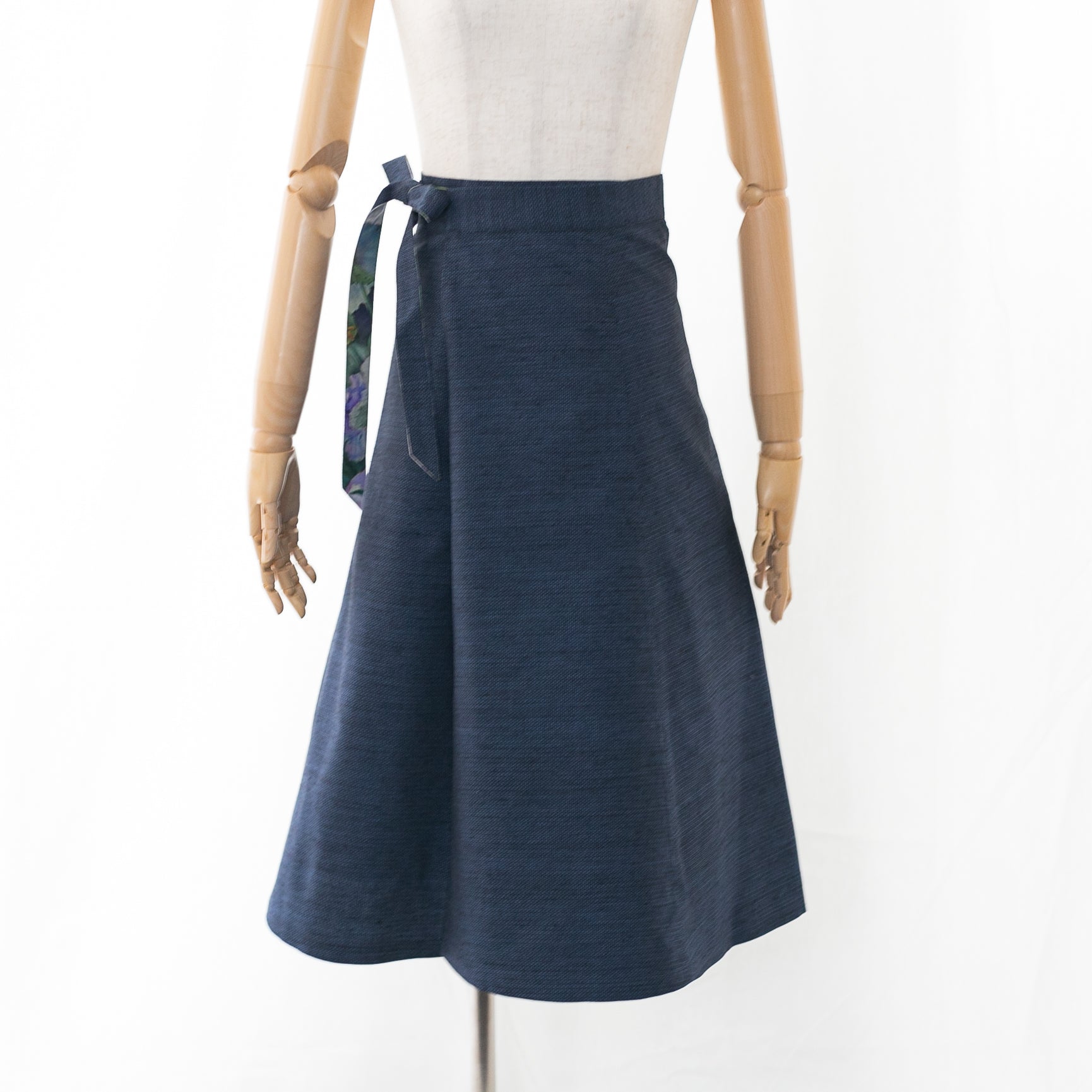 Reversible Skirt Flare - Fiori Blu