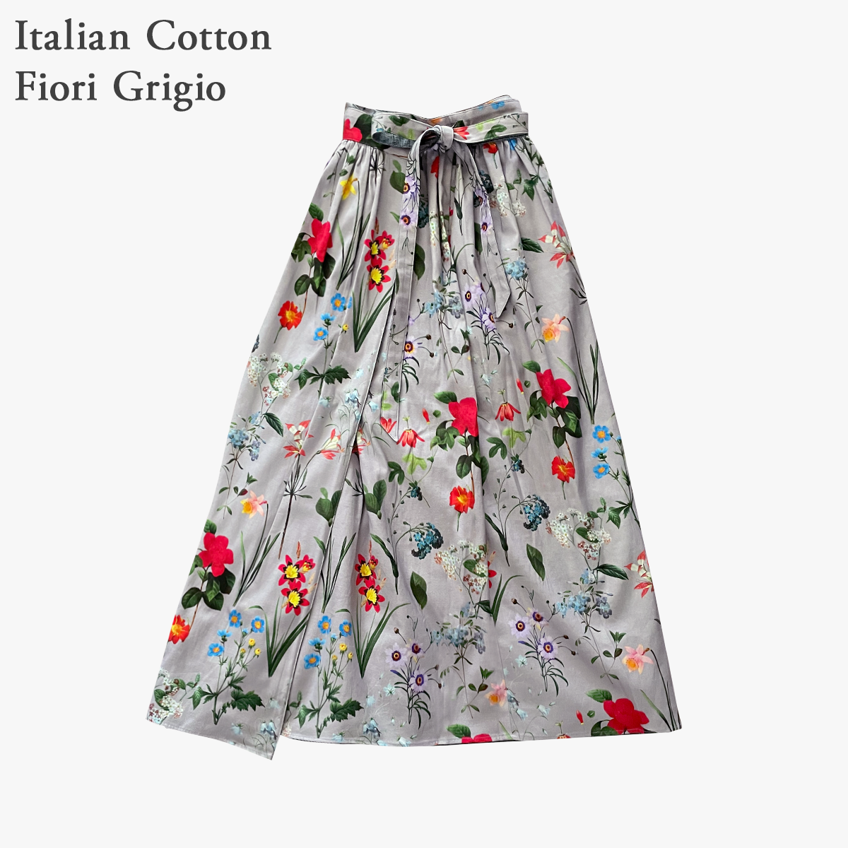 Reversible Skirt - Kurume Kasuri Maxi