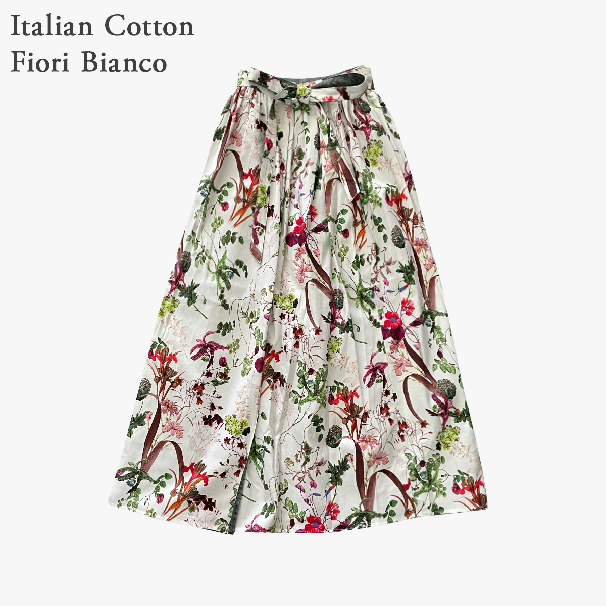 Reversible Skirt - Kurume Kasuri Maxi