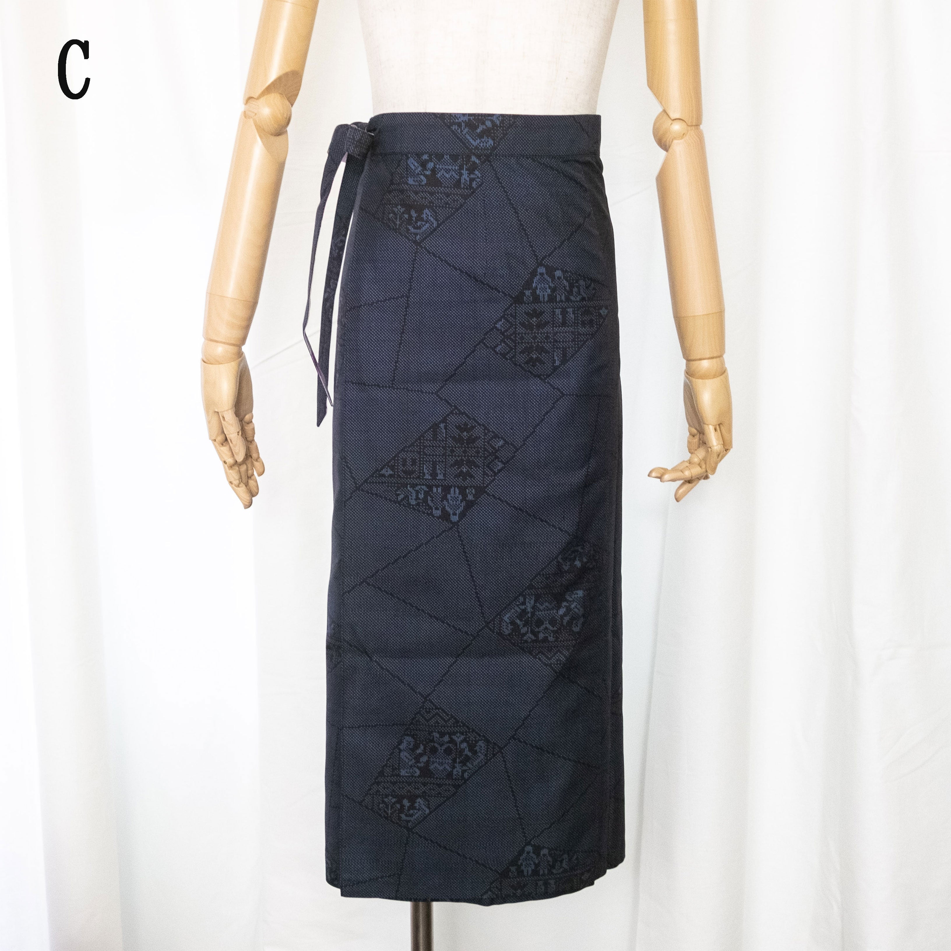 Reversible Skirt Long Straight - Fiori Lavanda