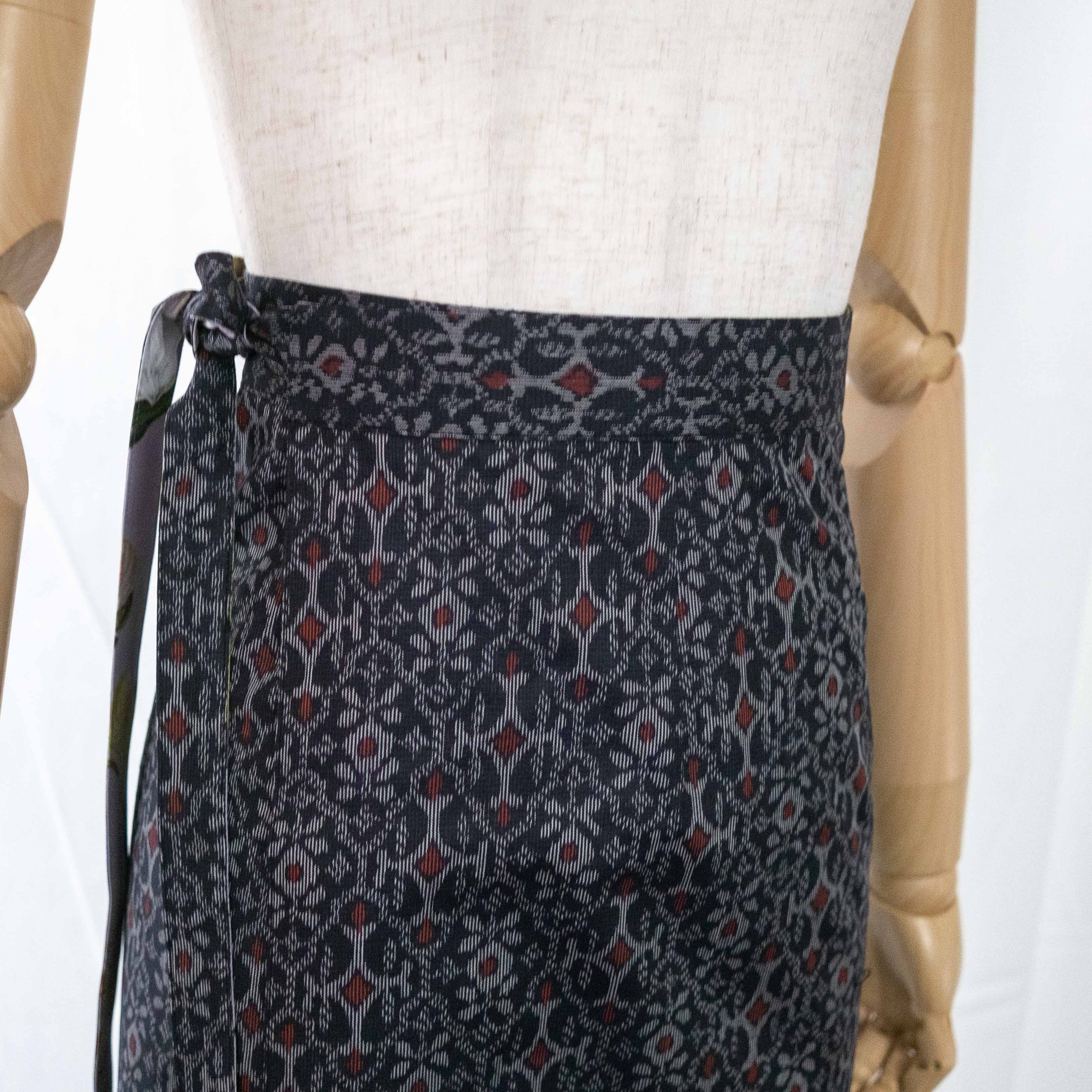 Reversible Skirt Long Straight - Fiori Lavanda