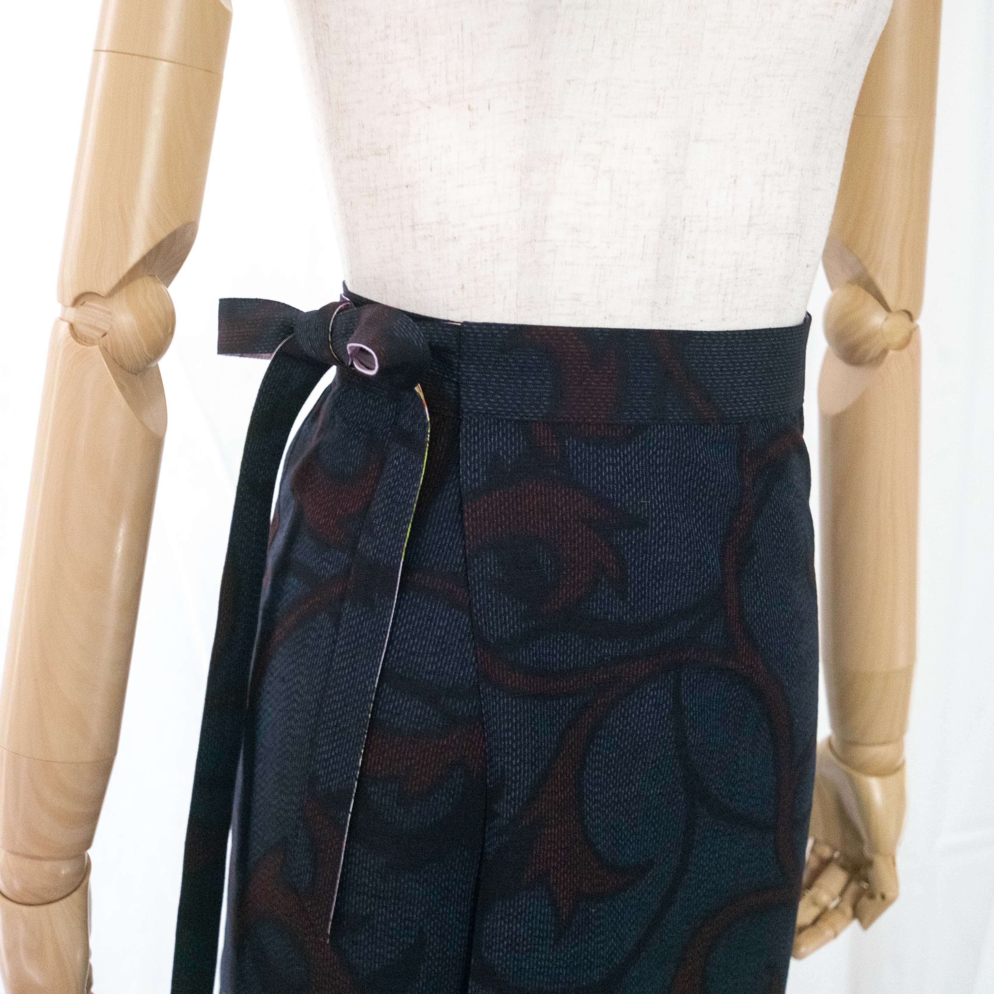 Reversible Skirt Long Straight - Fiori Lavanda