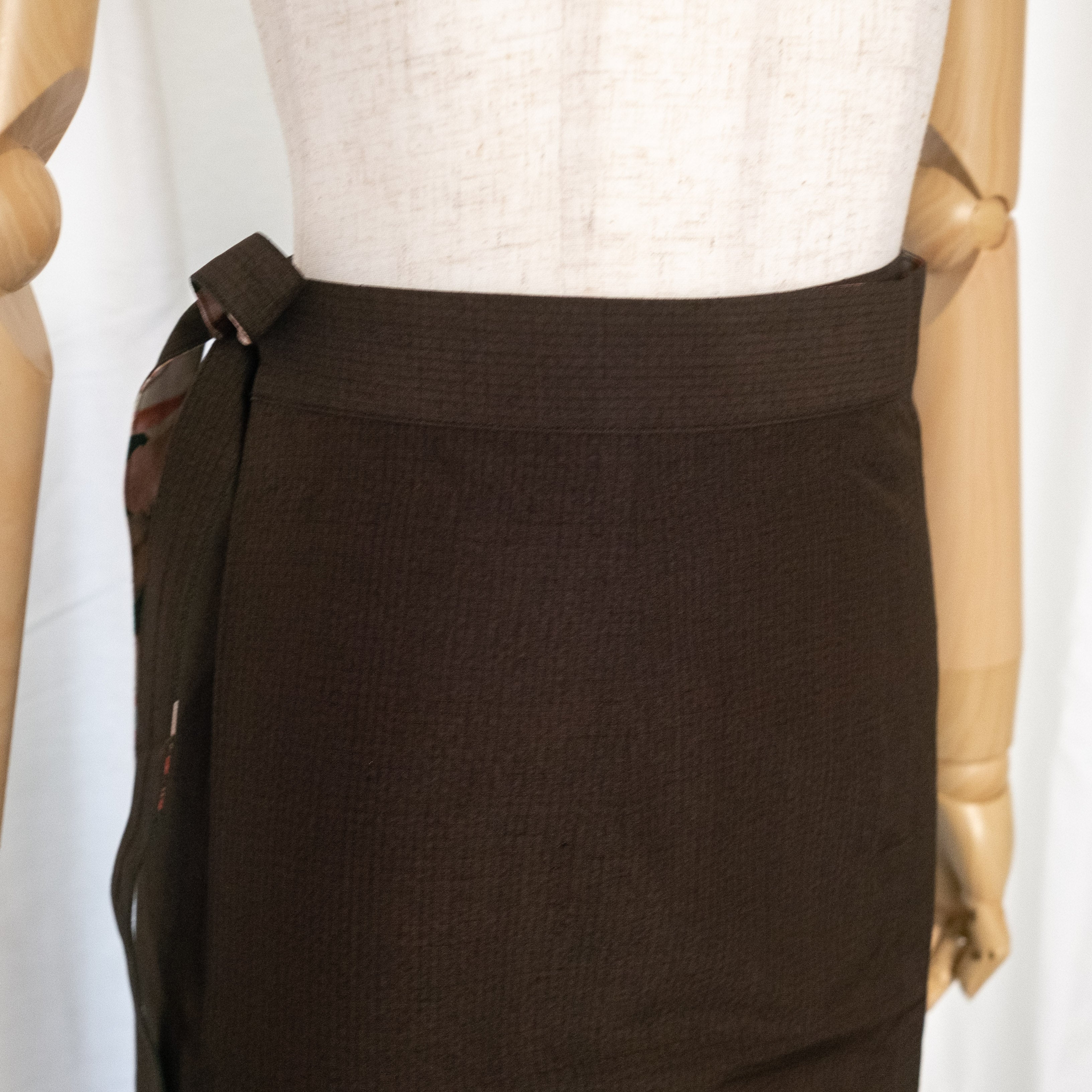 Reversible Skirt Long Straight - Fiori Verde